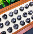 Natural Silver Sheen Obsidian Cat Paw Jewelry Charms Beads Pendants