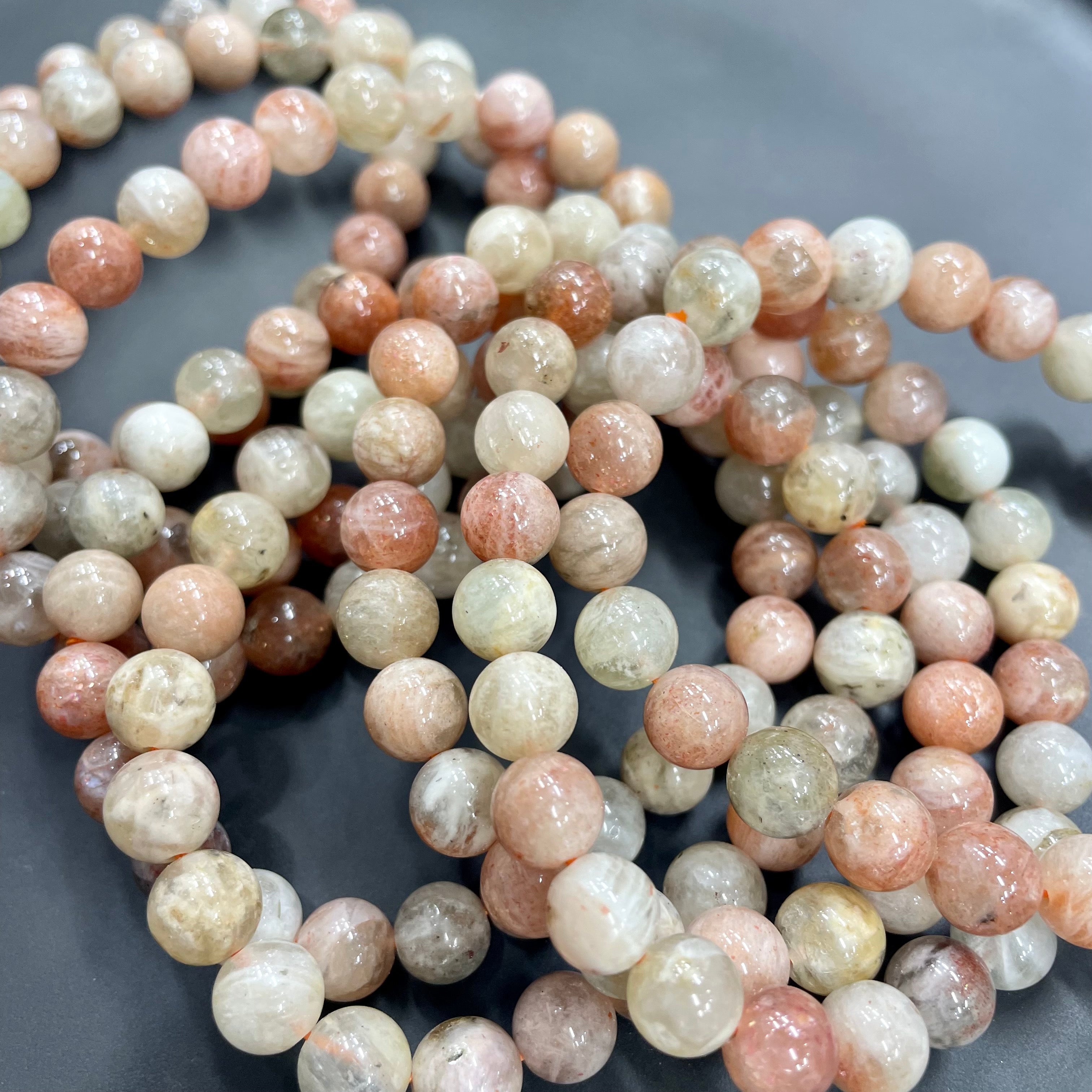 8mm Arusha Bracelets Round Beaded Bracelets Stretch Beads