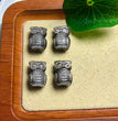 Natural Silver Sheen Obsidian Owl Jewelry Charms Beads Pendants