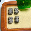 Natural Silver Sheen Obsidian Owl Jewelry Charms Beads Pendants