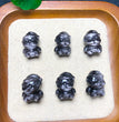 Natural Silver Sheen Obsidian Santa Clause Jewelry Charms Beads Pendants