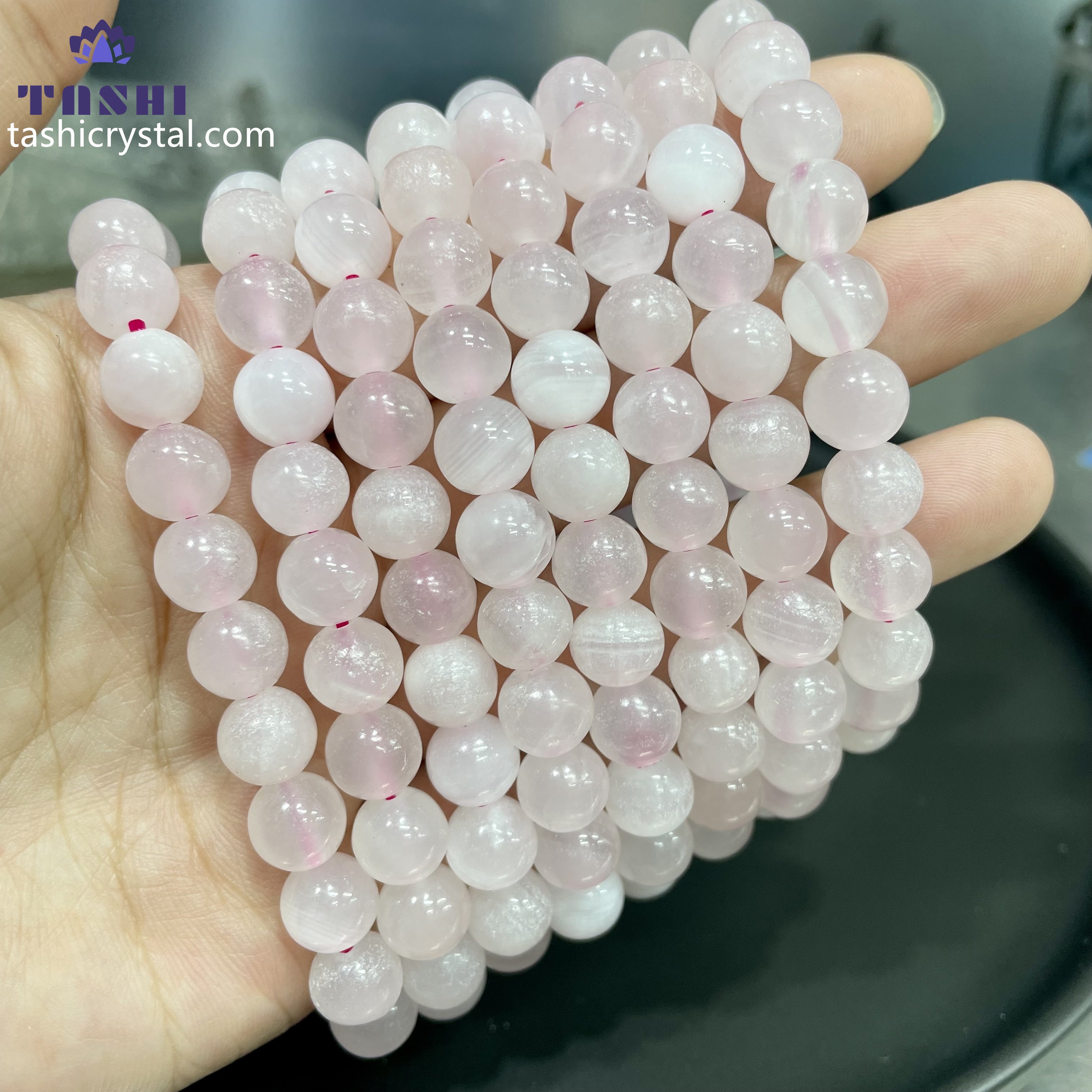 8mm Mangano Calcite Bracelets Round Beaded Bracelets Stretch Beads