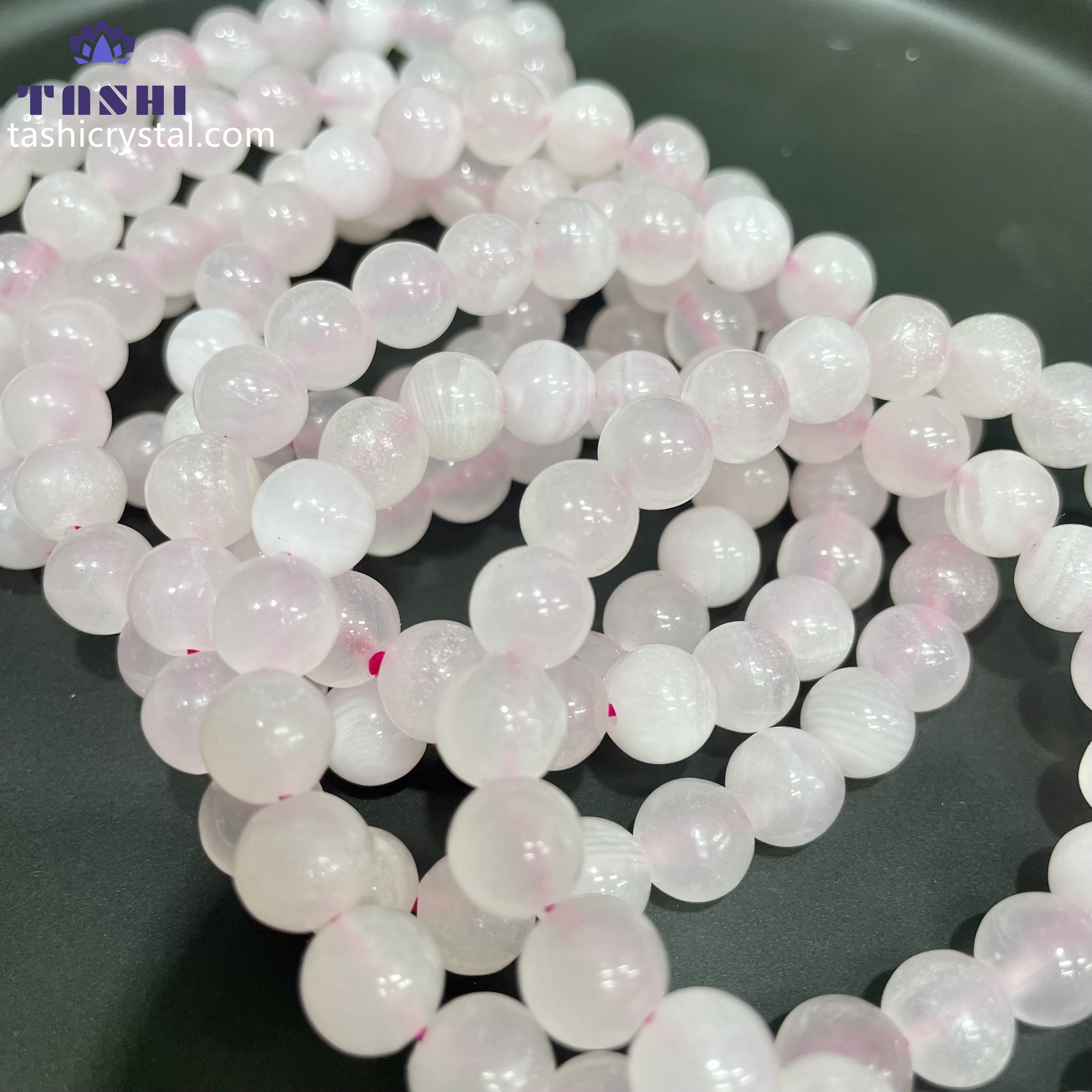 8mm Mangano Calcite Bracelets Round Beaded Bracelets Stretch Beads