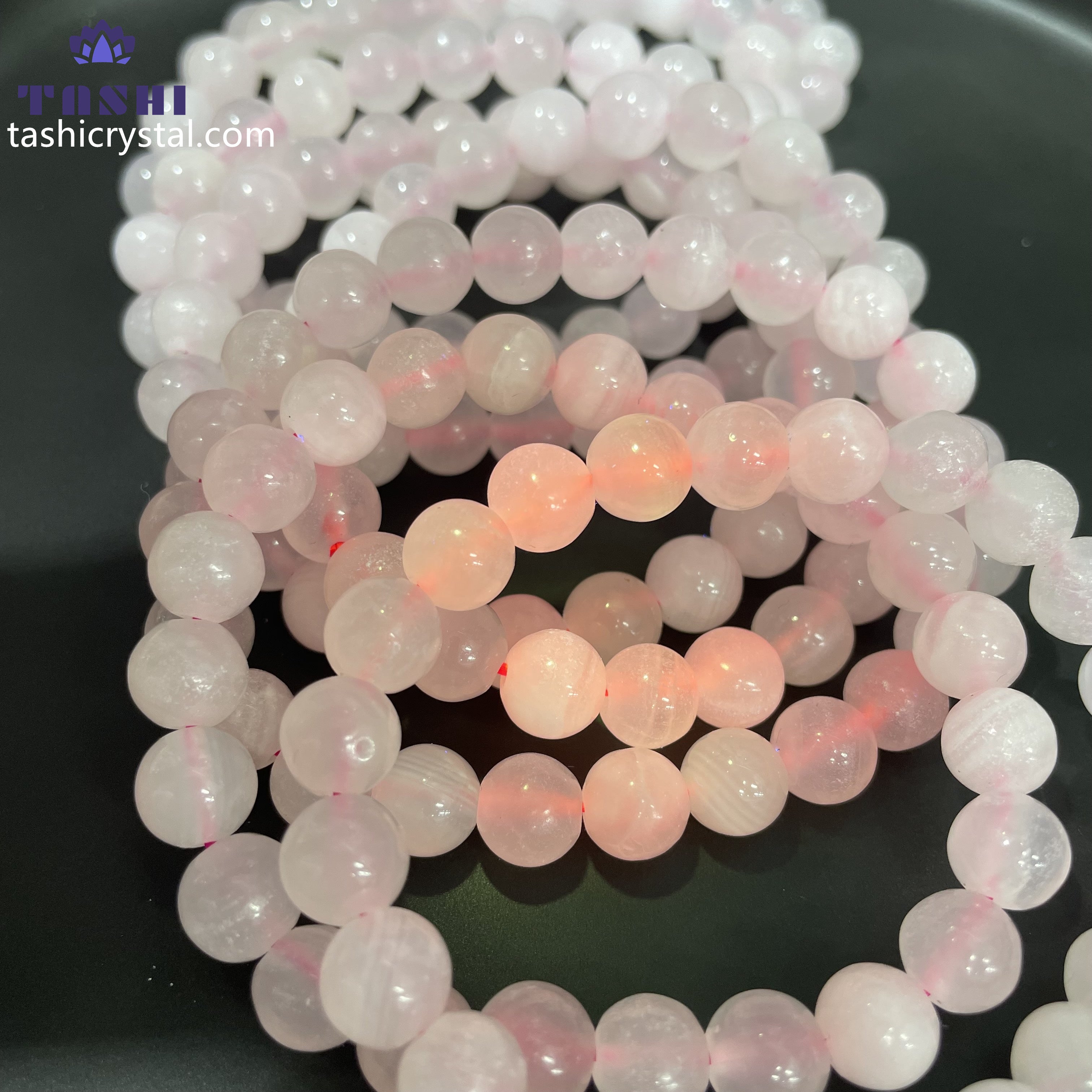 8mm Mangano Calcite Bracelets Round Beaded Bracelets Stretch Beads
