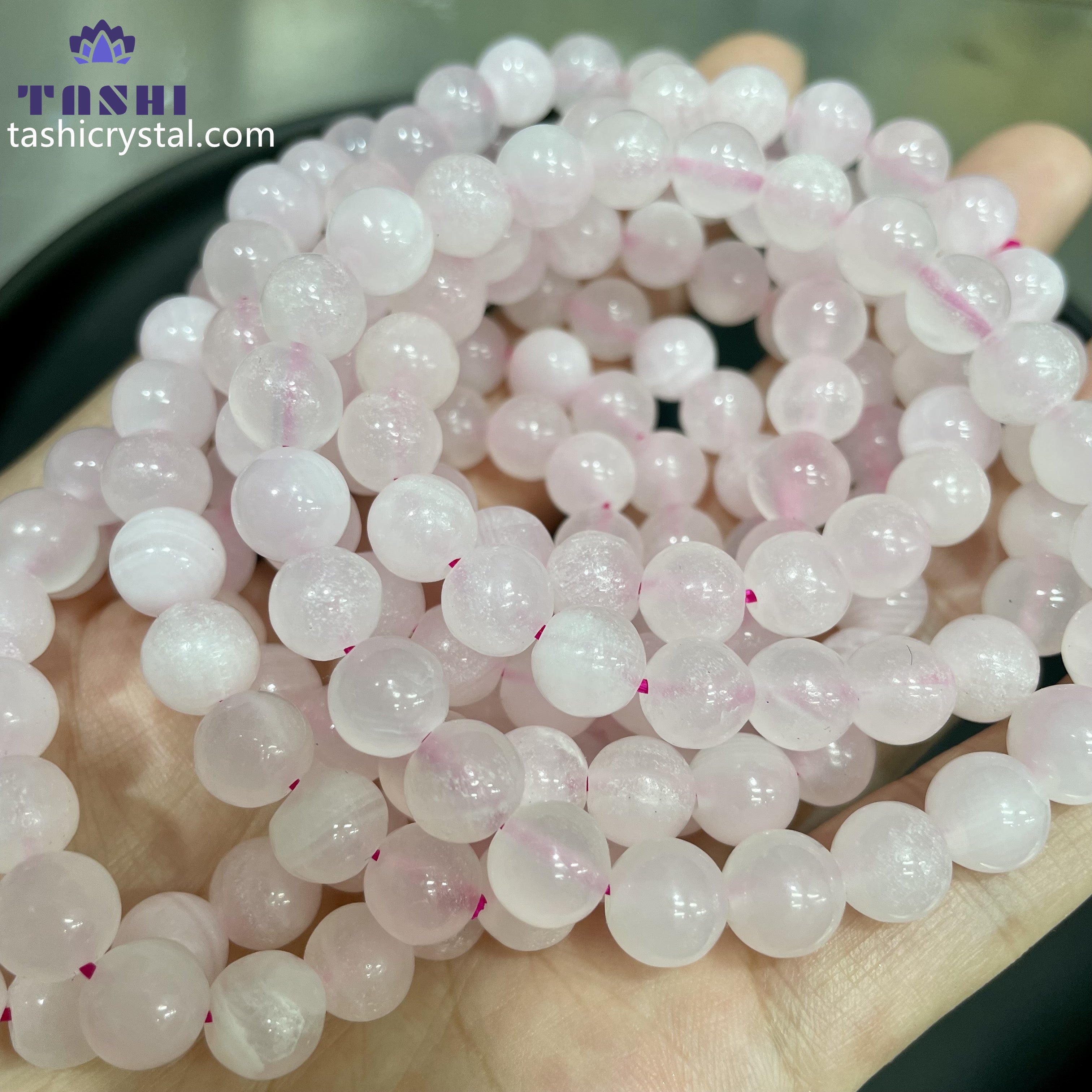 8mm Mangano Calcite Bracelets Round Beaded Bracelets Stretch Beads