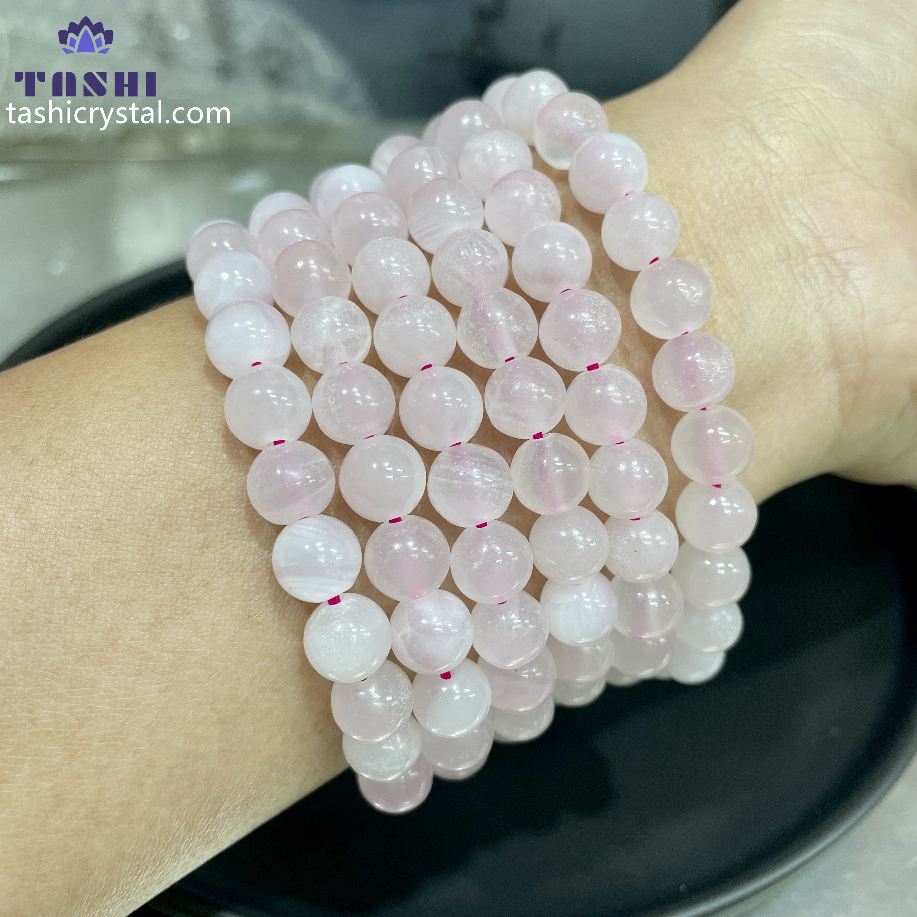 8mm Mangano Calcite Bracelets Round Beaded Bracelets Stretch Beads