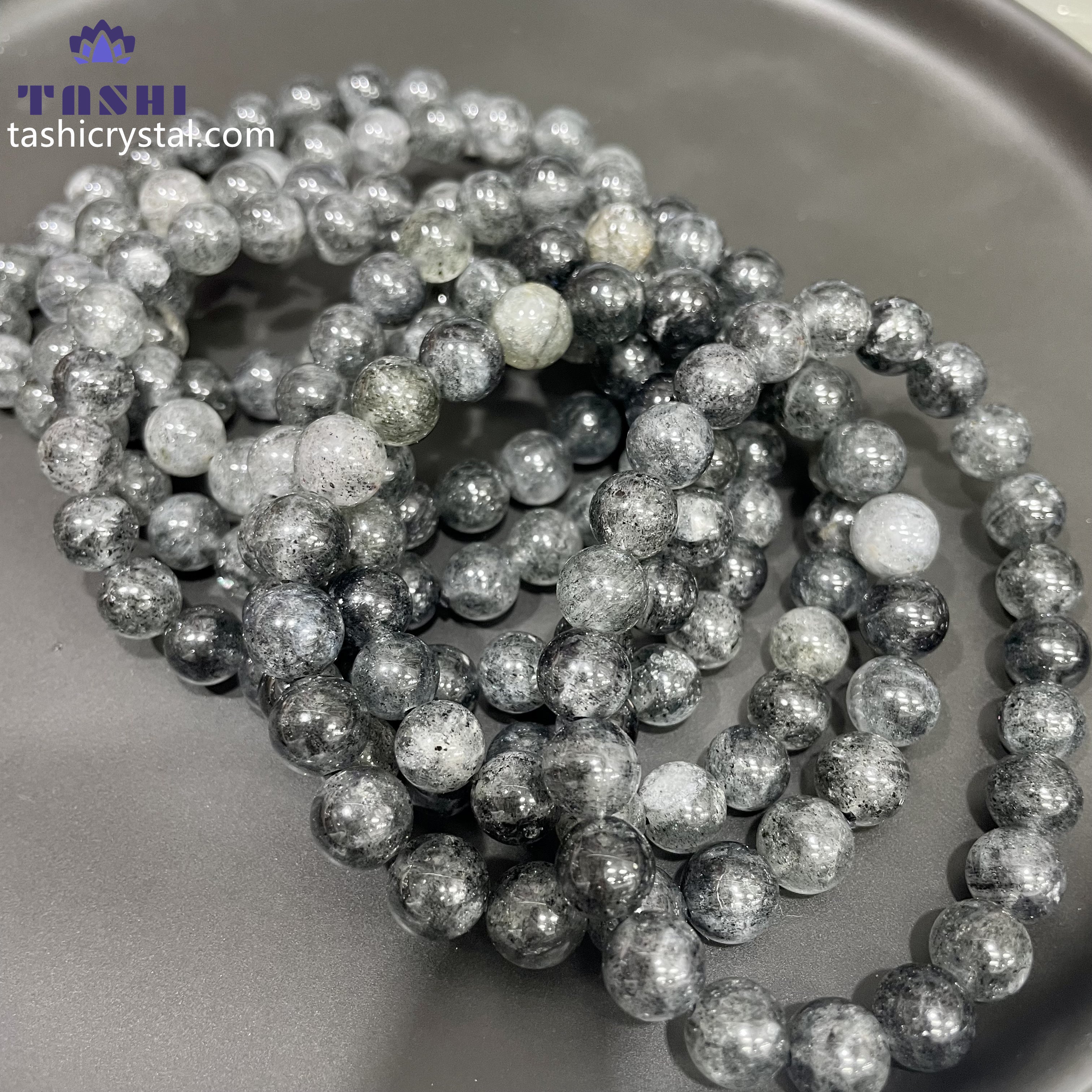 8mm Black Tourmaline Quartz Bracelets Round Beaded Bracelets Stretch Beads