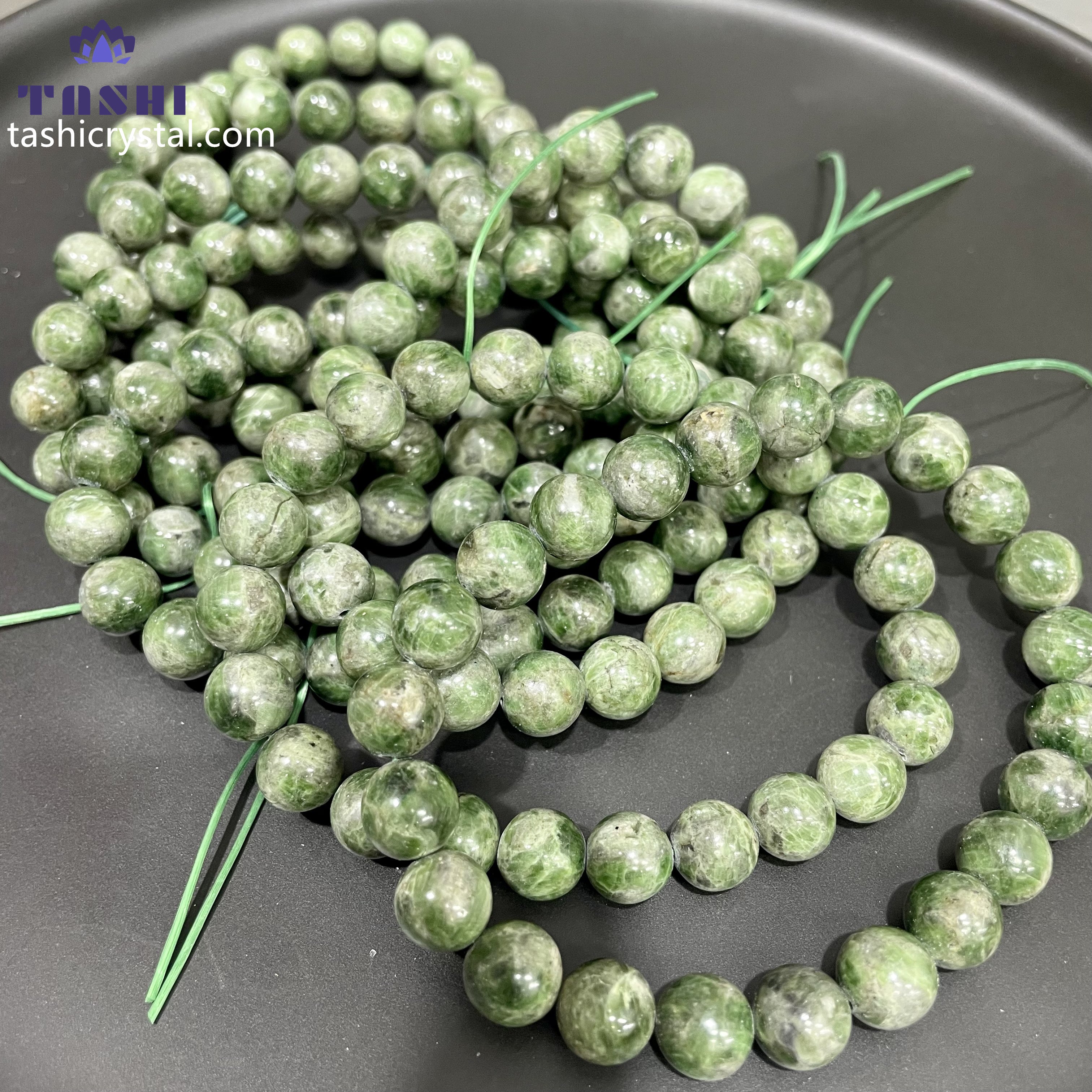 8mm Diopside Bracelets Round Beaded Bracelets Stretch Beads