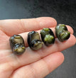 Mini Golden Sheen Obsidian No Face Cat Carvings Confetti Jewlery Charms