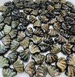 Mini Golden Sheen Obsidian Butterfly Wings Carvings Confetti Jewelry Charms