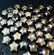 Mini Golden Sheen Obsidian Star Carvings Confetti Jewelry Charms