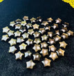 Mini Golden Sheen Obsidian Star Carvings Confetti Jewelry Charms