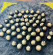 Mini Golden Sheen Obsidian Sphere Carvings Confetti Jewelry Charms