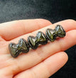 Mini Golden Sheen Obsidian Bow Tie Carvings Confetti Jewelry Charms