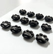 4CM Mini Silver Sheen Obsidian Cat Paw Pawprint Natural Strong Flash