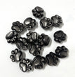 4CM Mini Silver Sheen Obsidian Cat Paw Pawprint Natural Strong Flash