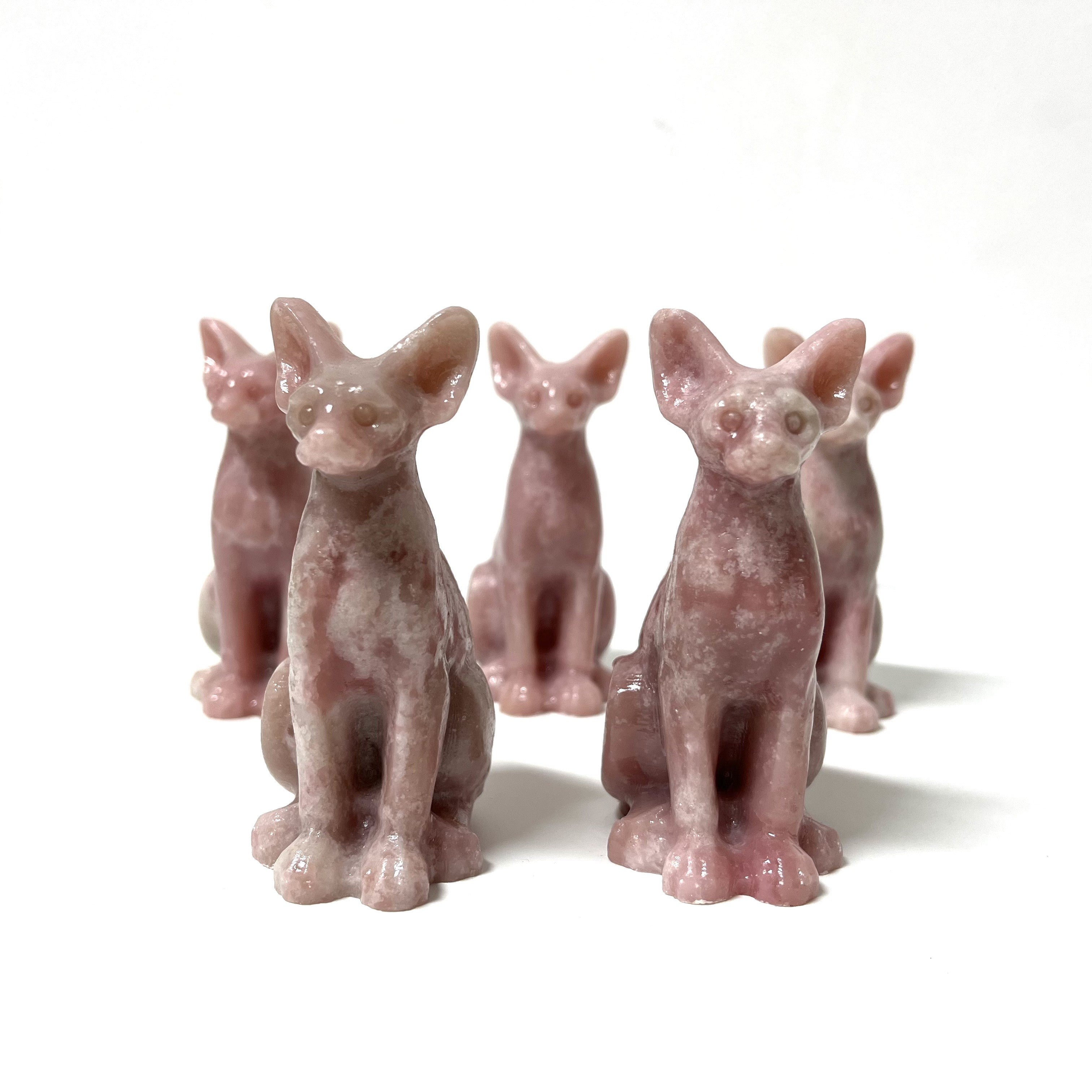 8CM Sphynx Cat Egyptian Cat Carving