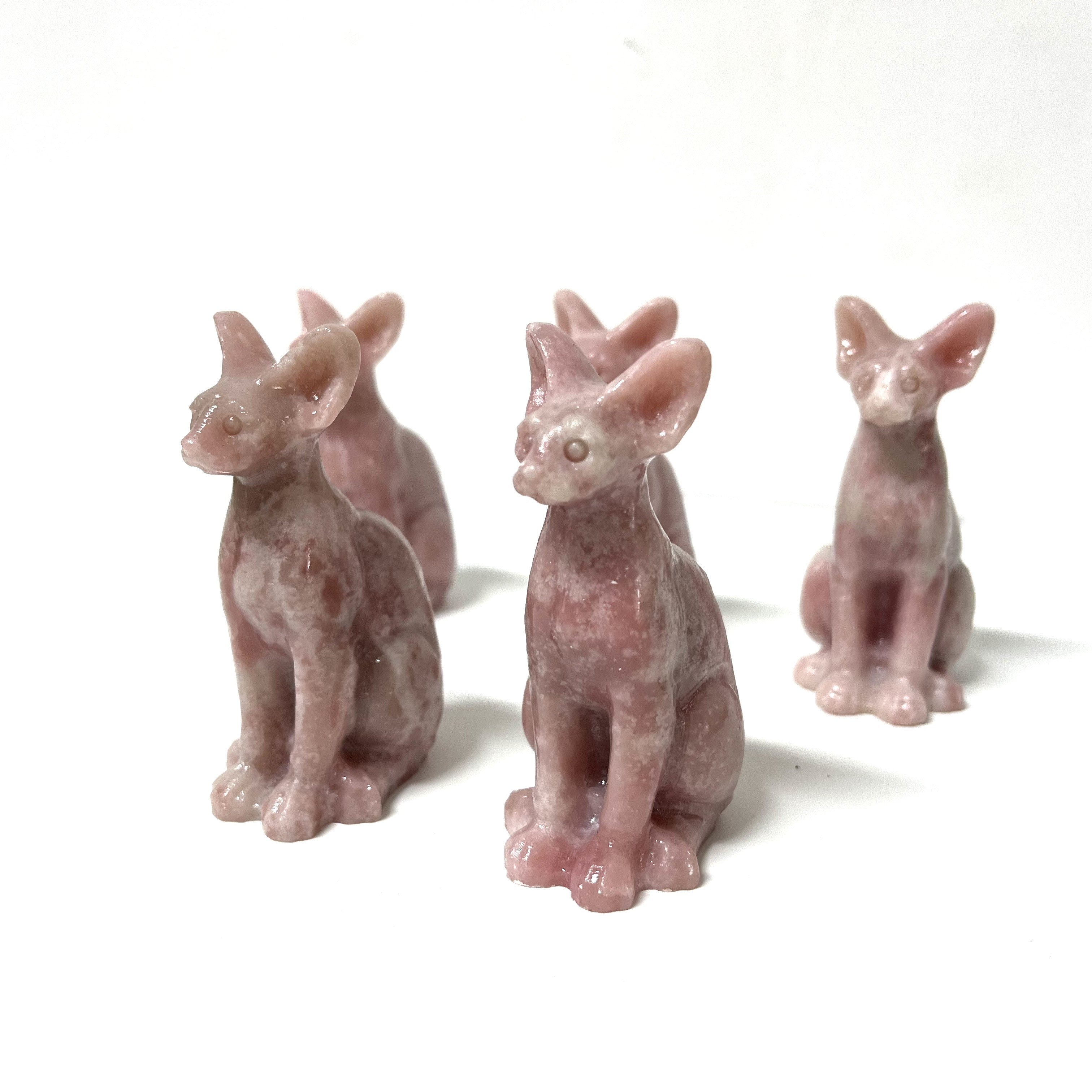 8CM Sphynx Cat Egyptian Cat Carving