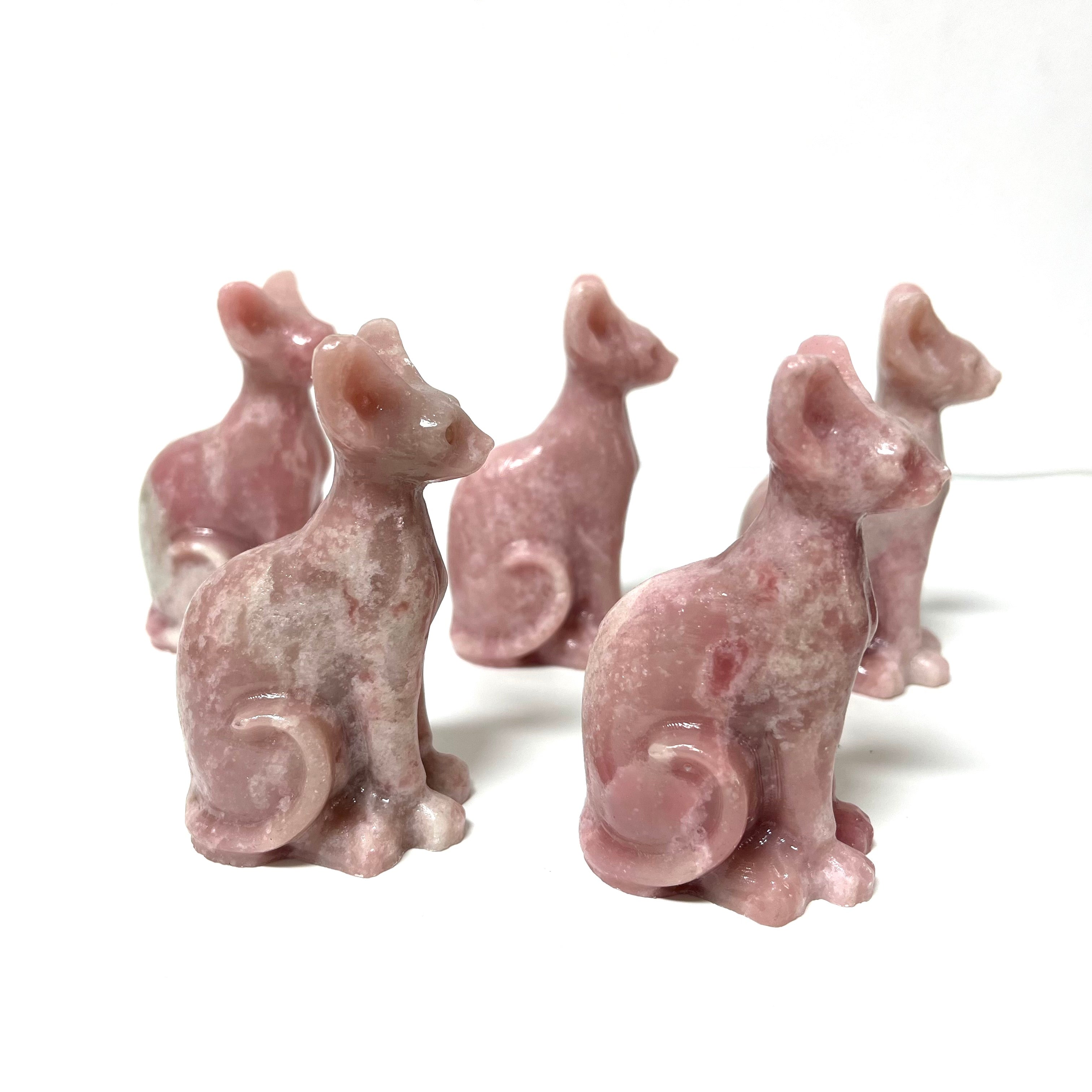 8CM Sphynx Cat Egyptian Cat Carving