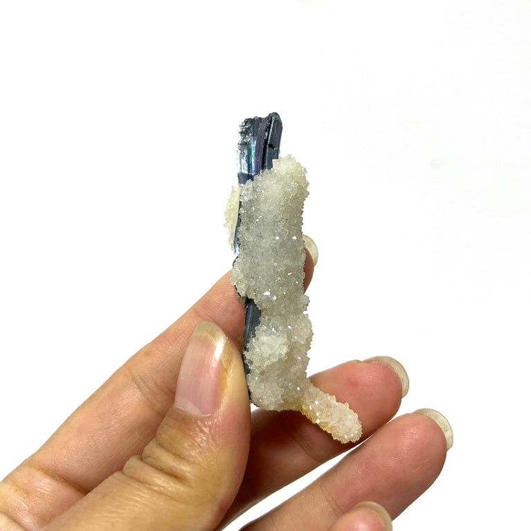 Natural Quartz Wrapped Stibnite Specimen