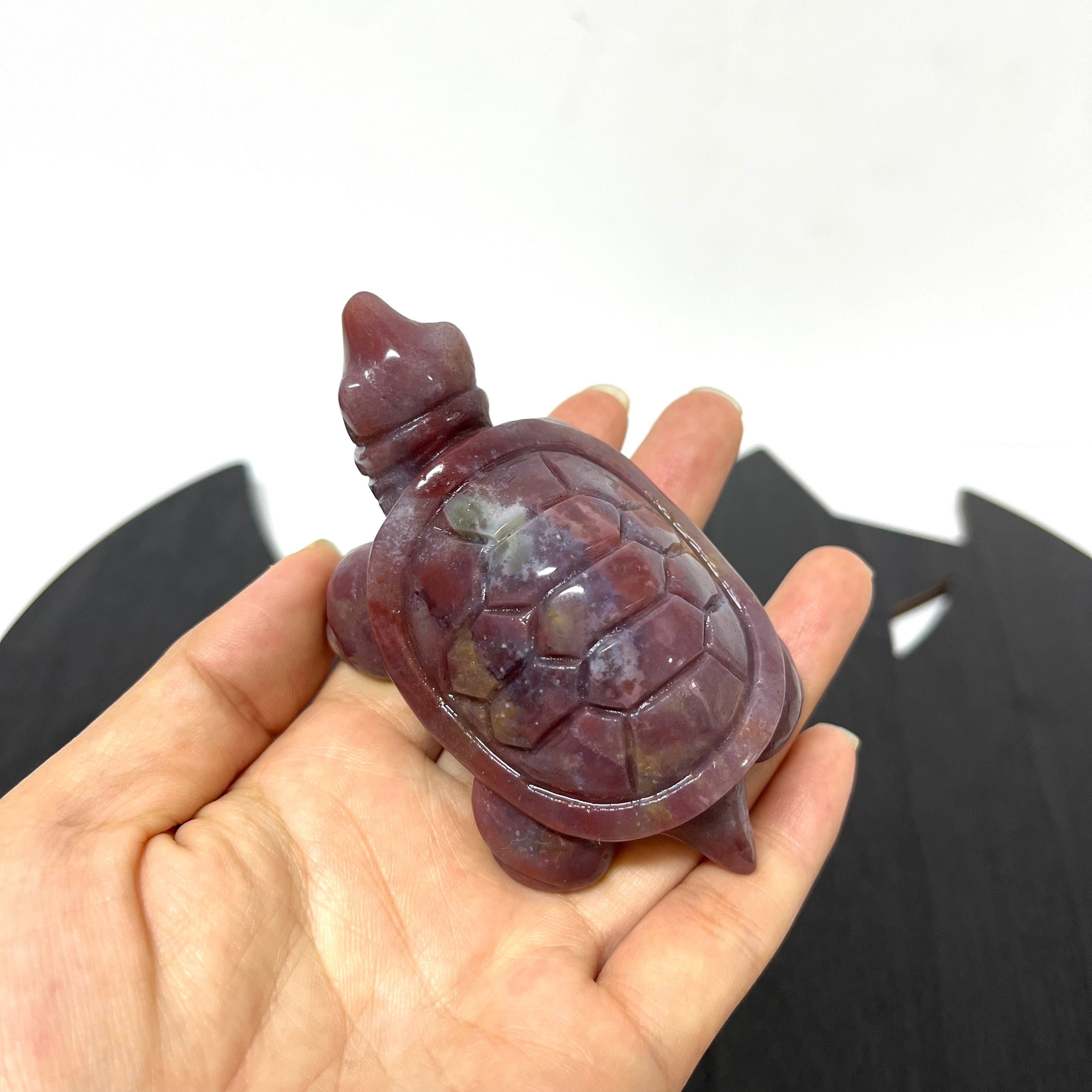 5PCS Ocean Jasper Turtle Carvings