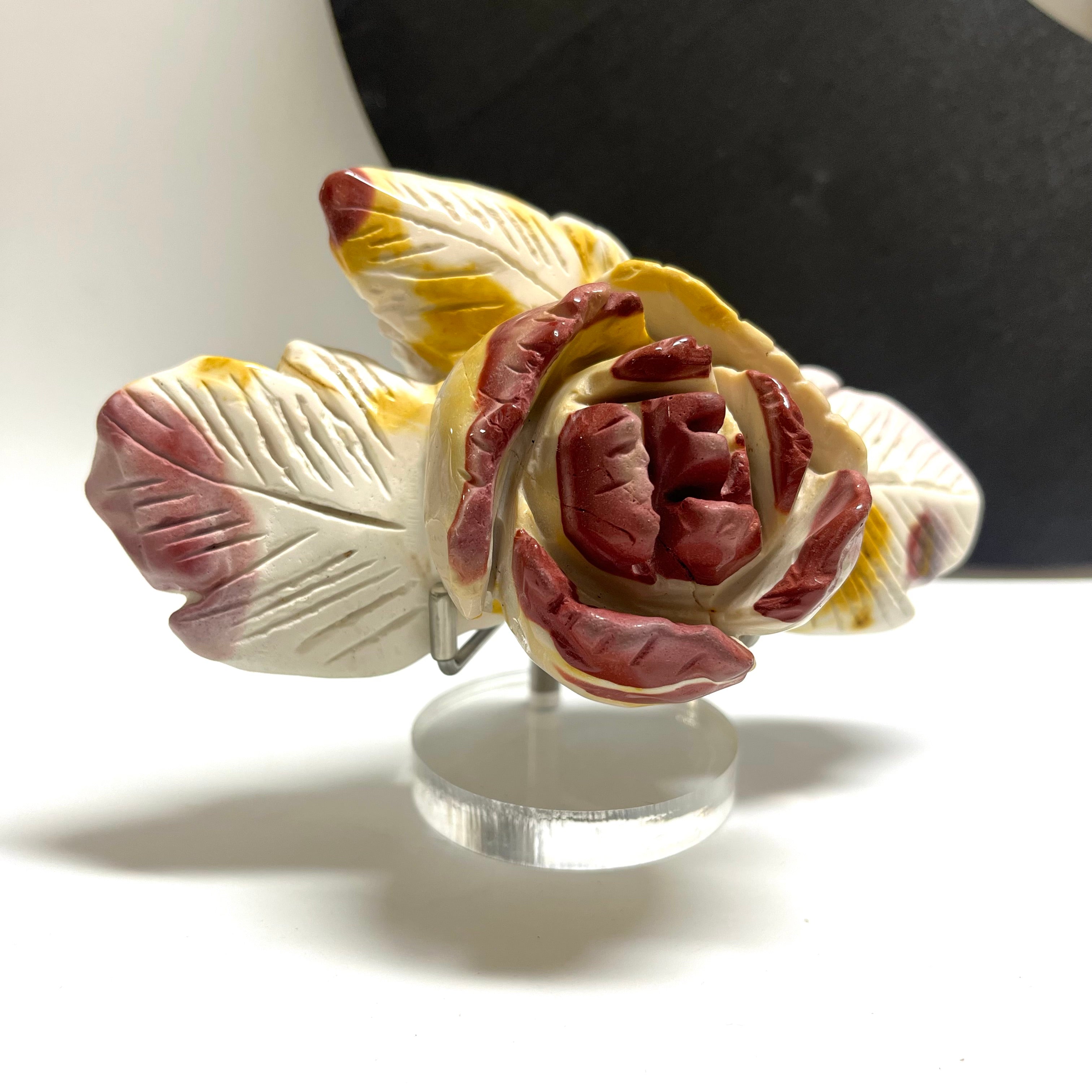 Mookite Hand Carved Flower Carving