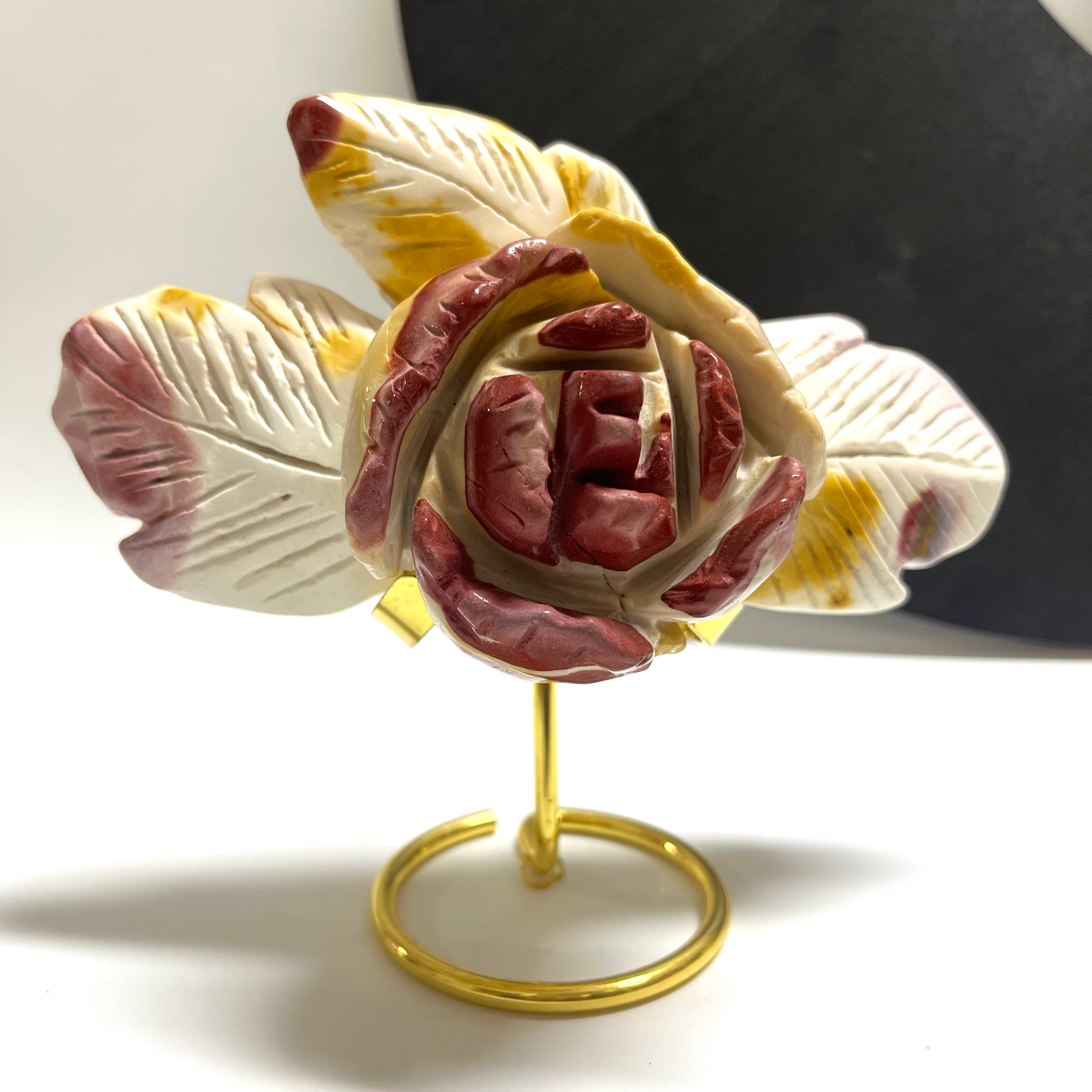 Mookite Hand Carved Flower Carving