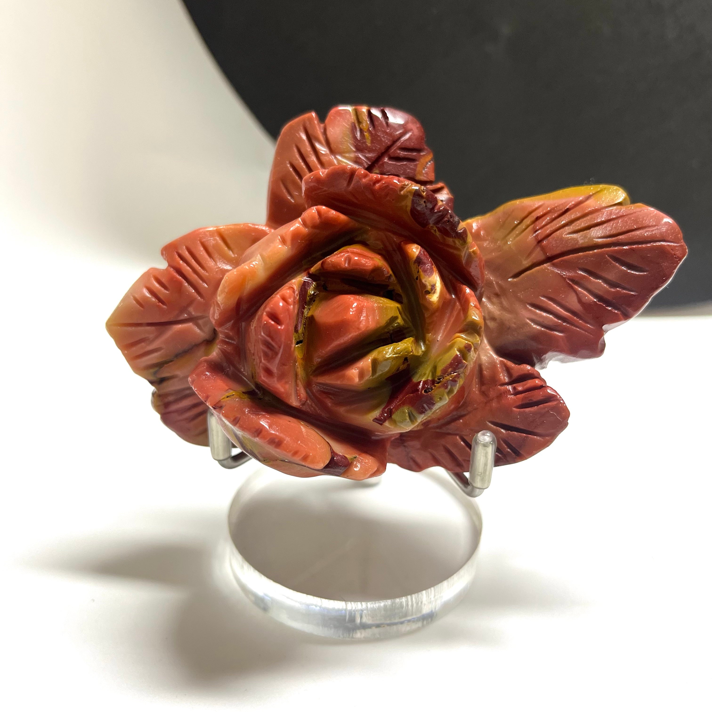 Mookite Hand Carved Flower Carving