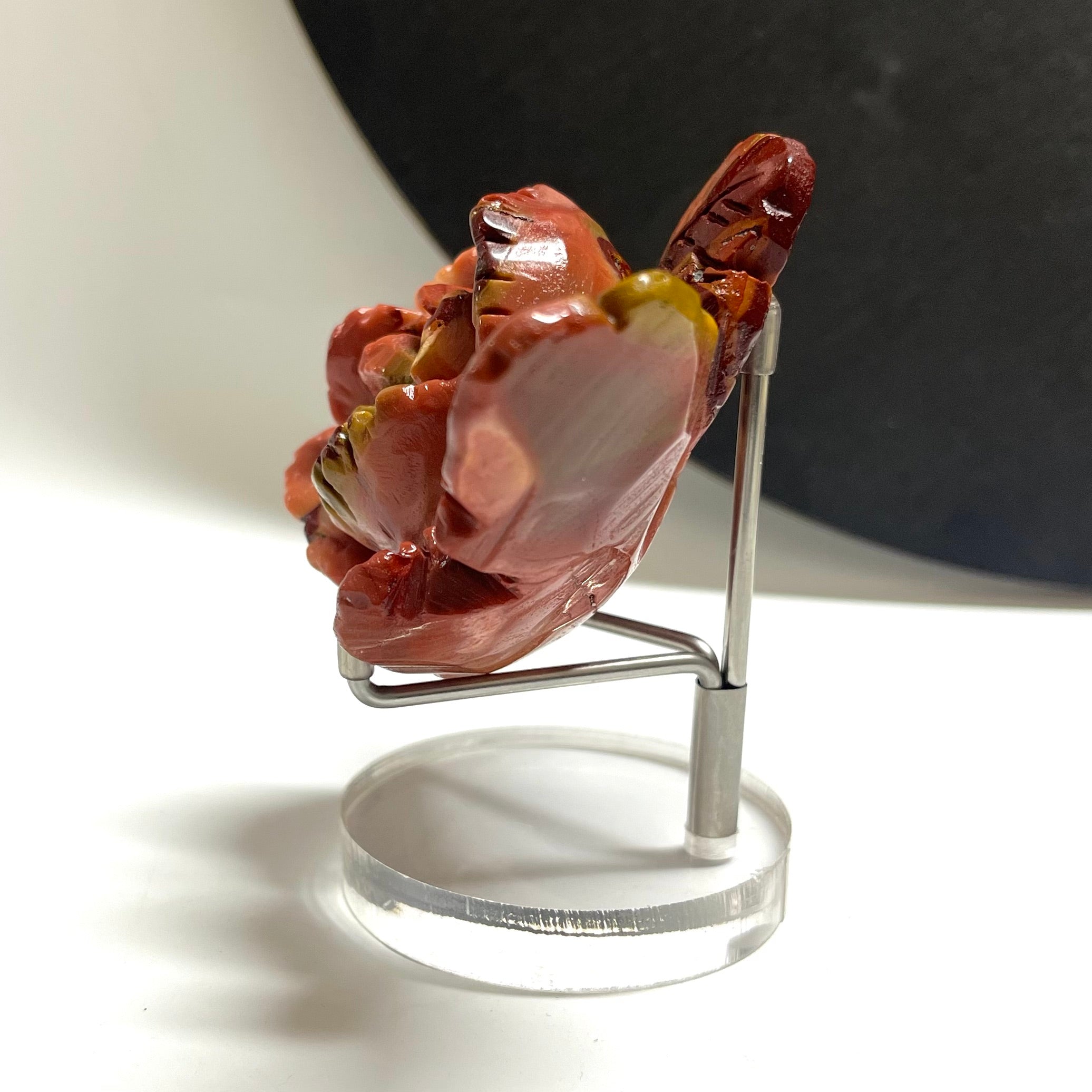 Mookite Hand Carved Flower Carving