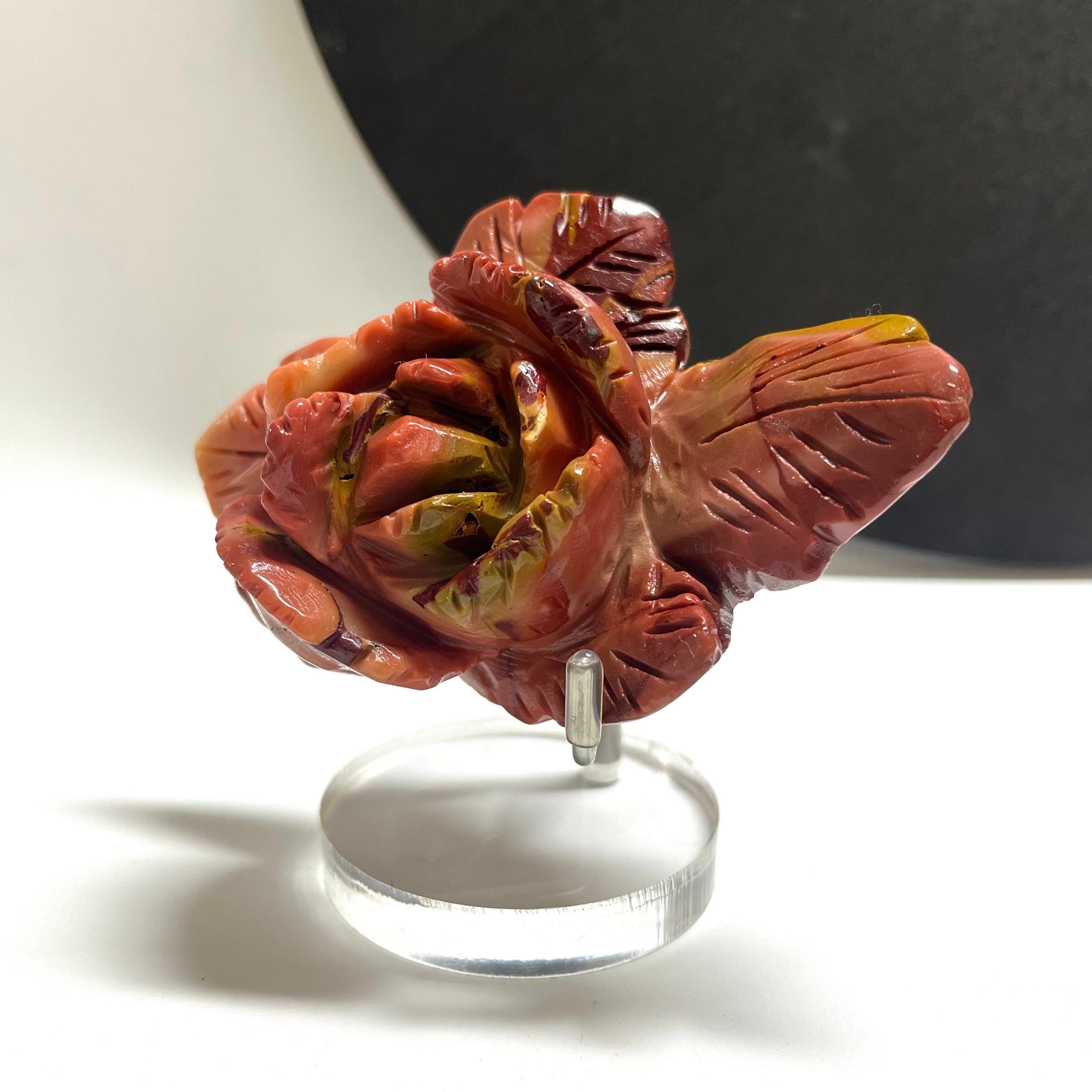 Mookite Hand Carved Flower Carving