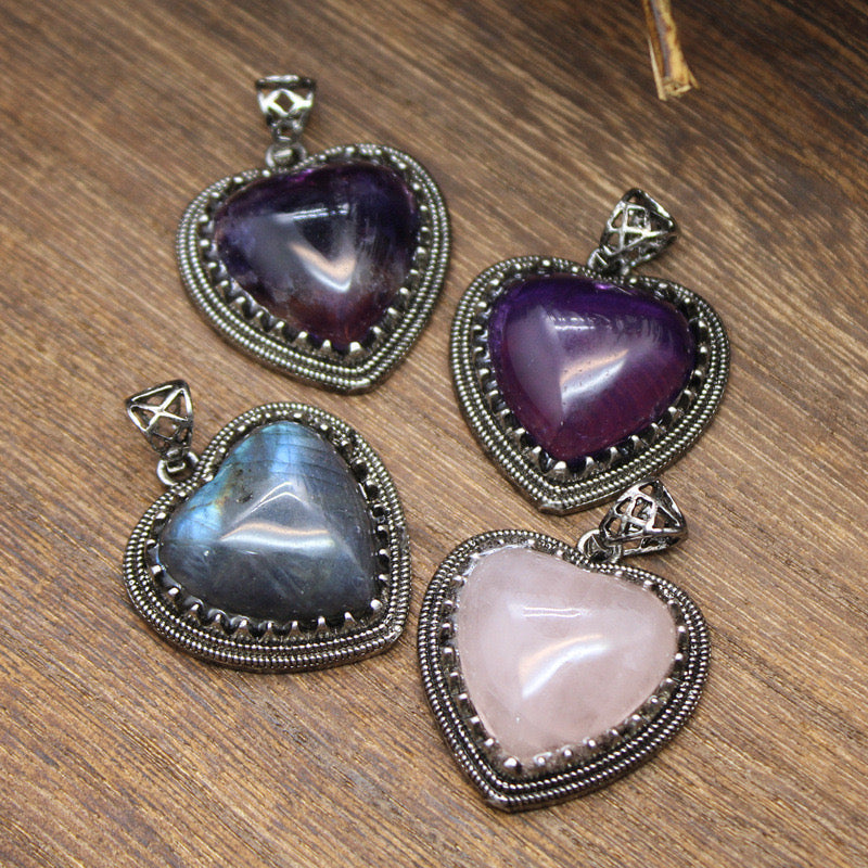 Crystal Heart Pendant Wholesale