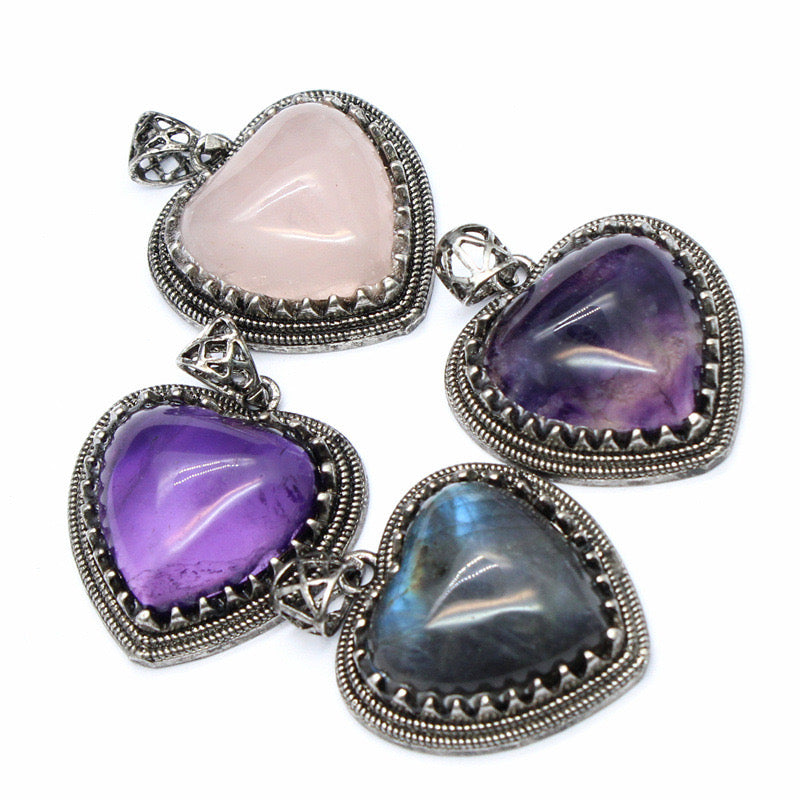Crystal Heart Pendant Wholesale