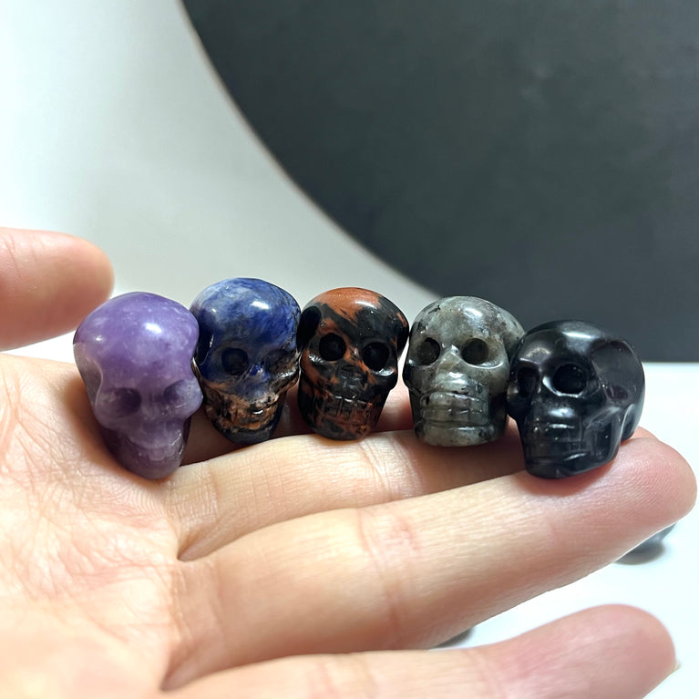 2CM Mini Skulls Mixed Materials