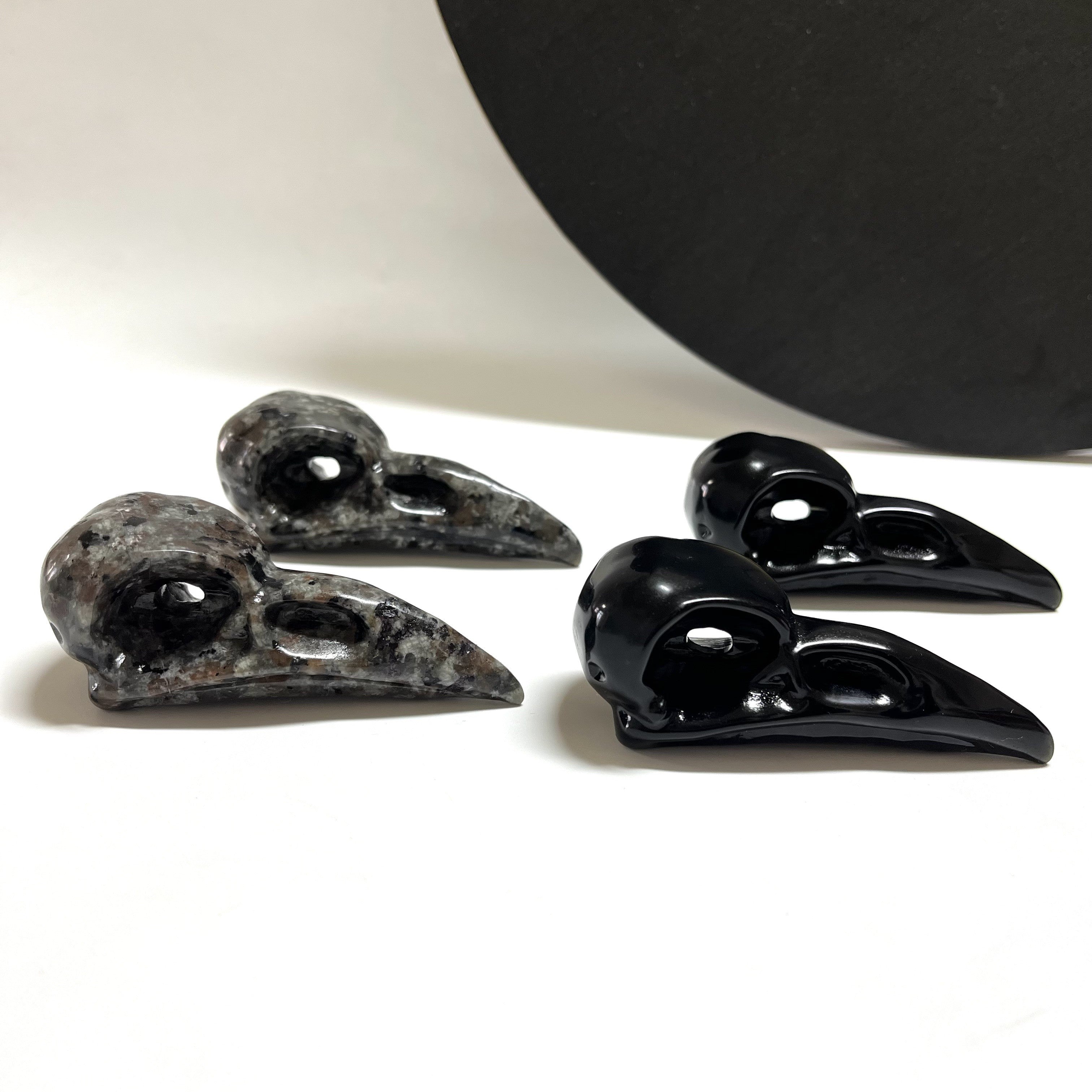 8CM Raven Skull Beak Carving