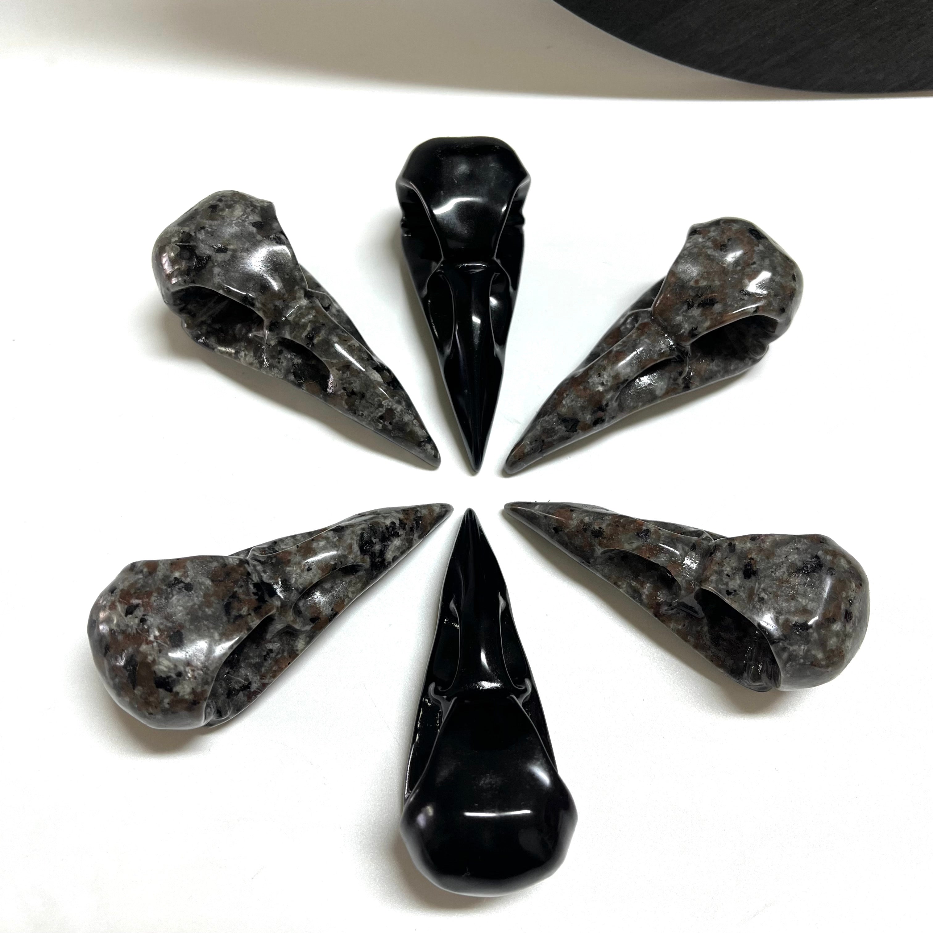 8CM Raven Skull Beak Carving