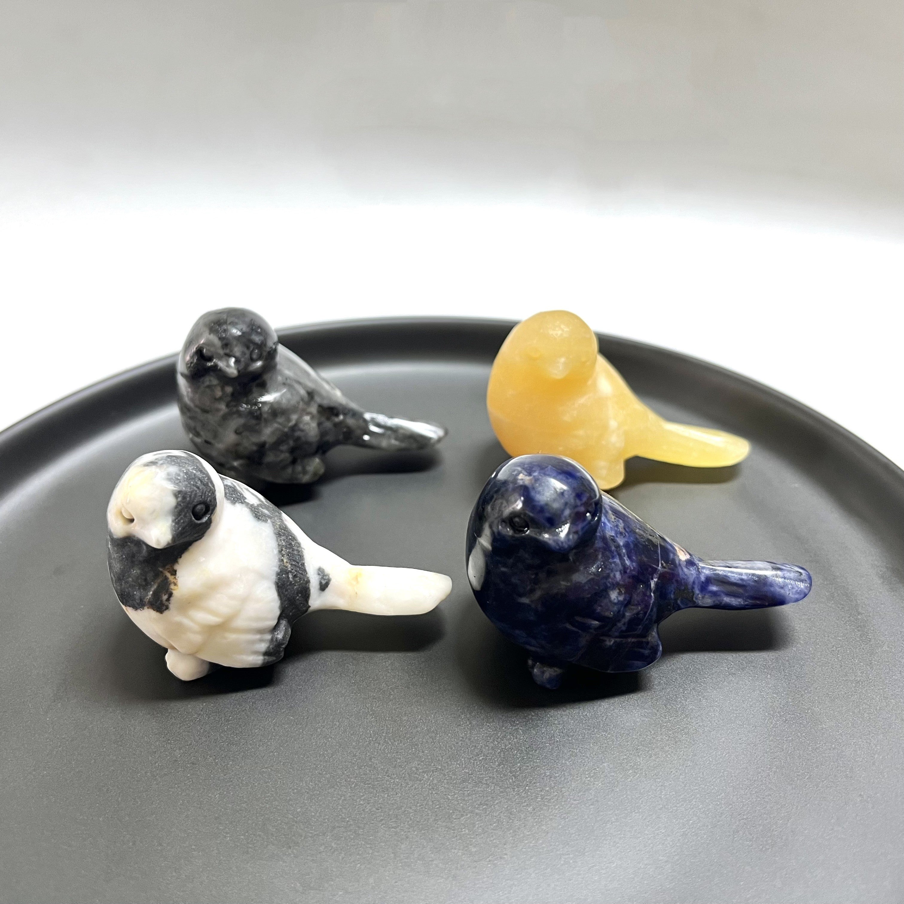 7CM Natural Stone Bird Carving