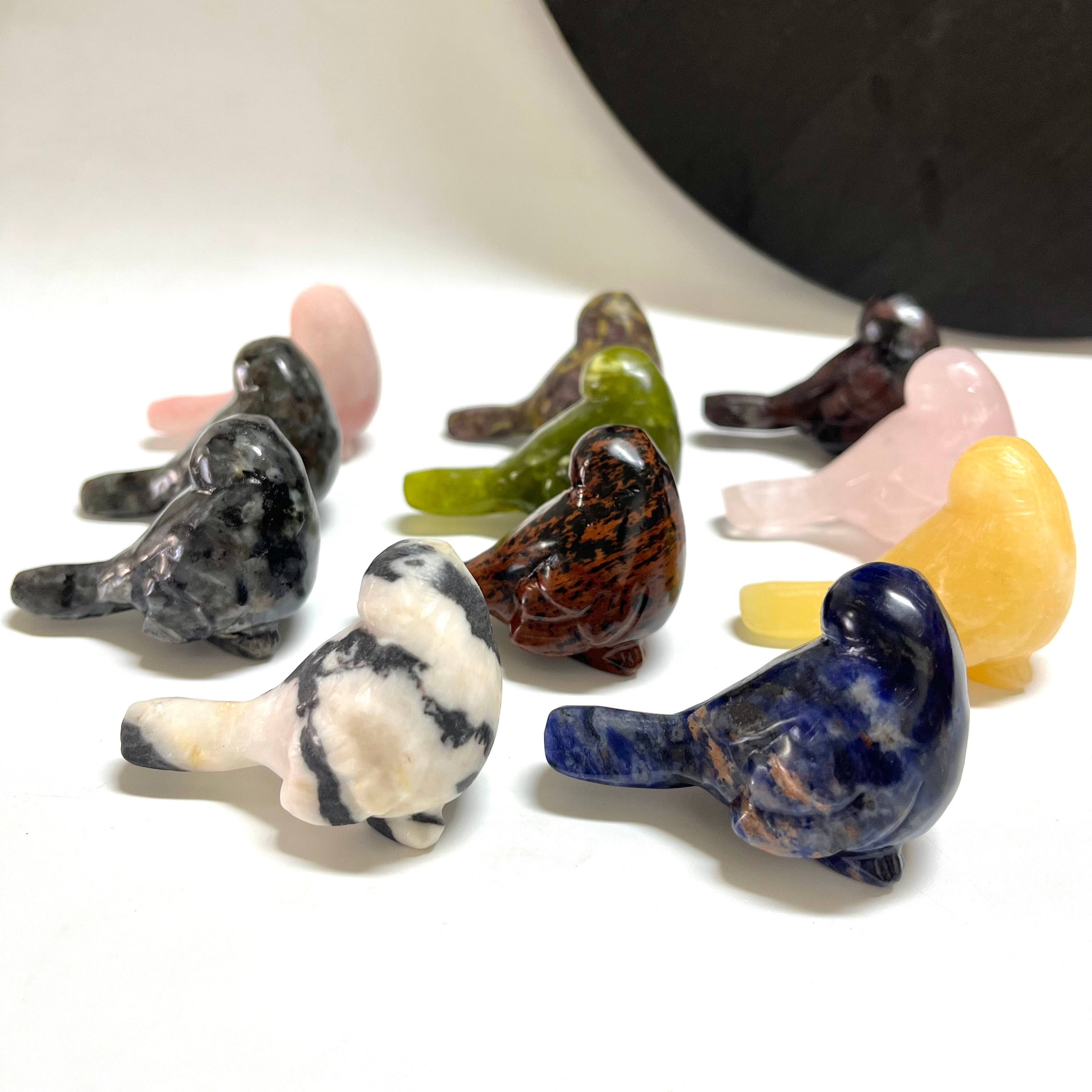 7CM Natural Stone Bird Carving