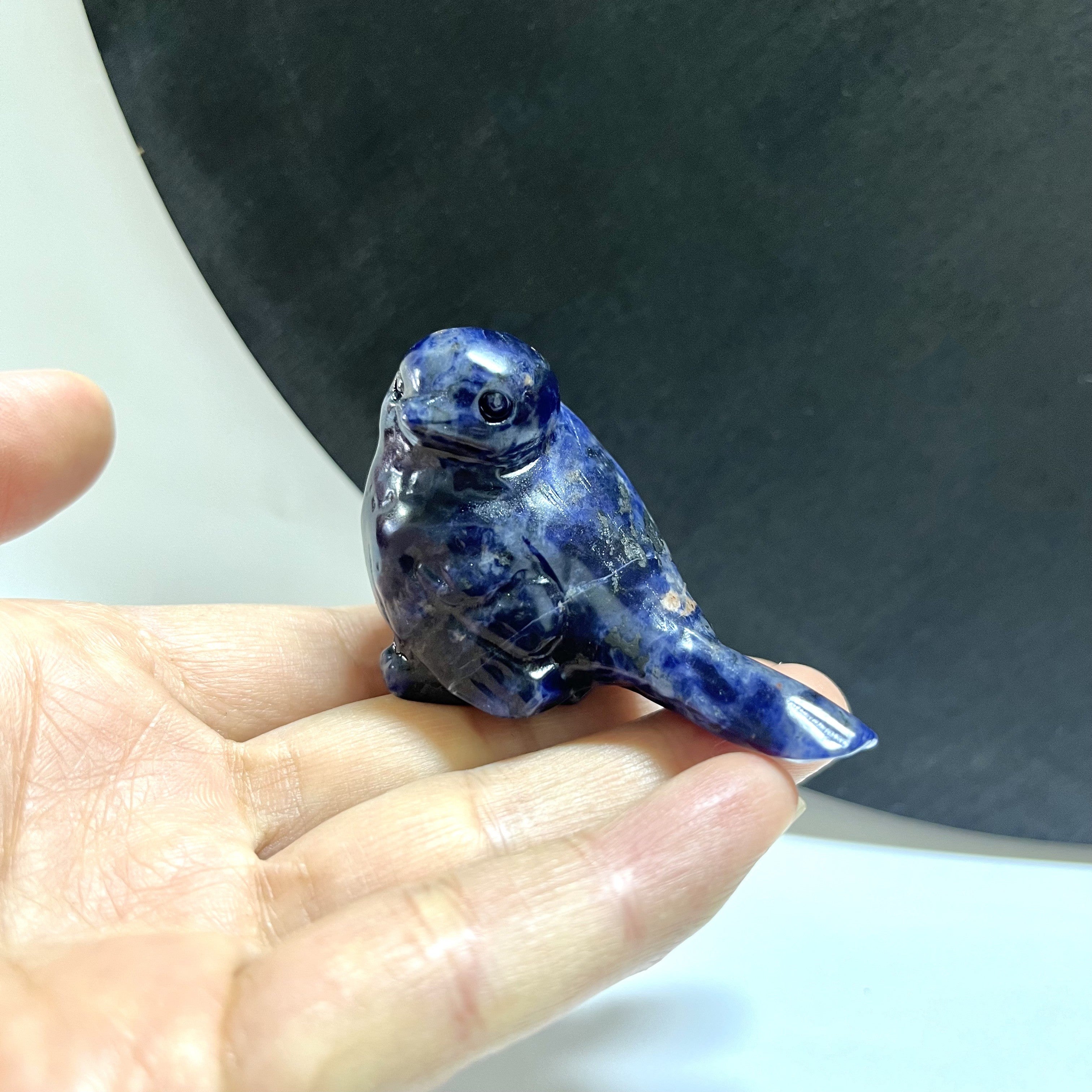 7CM Natural Stone Bird Carving