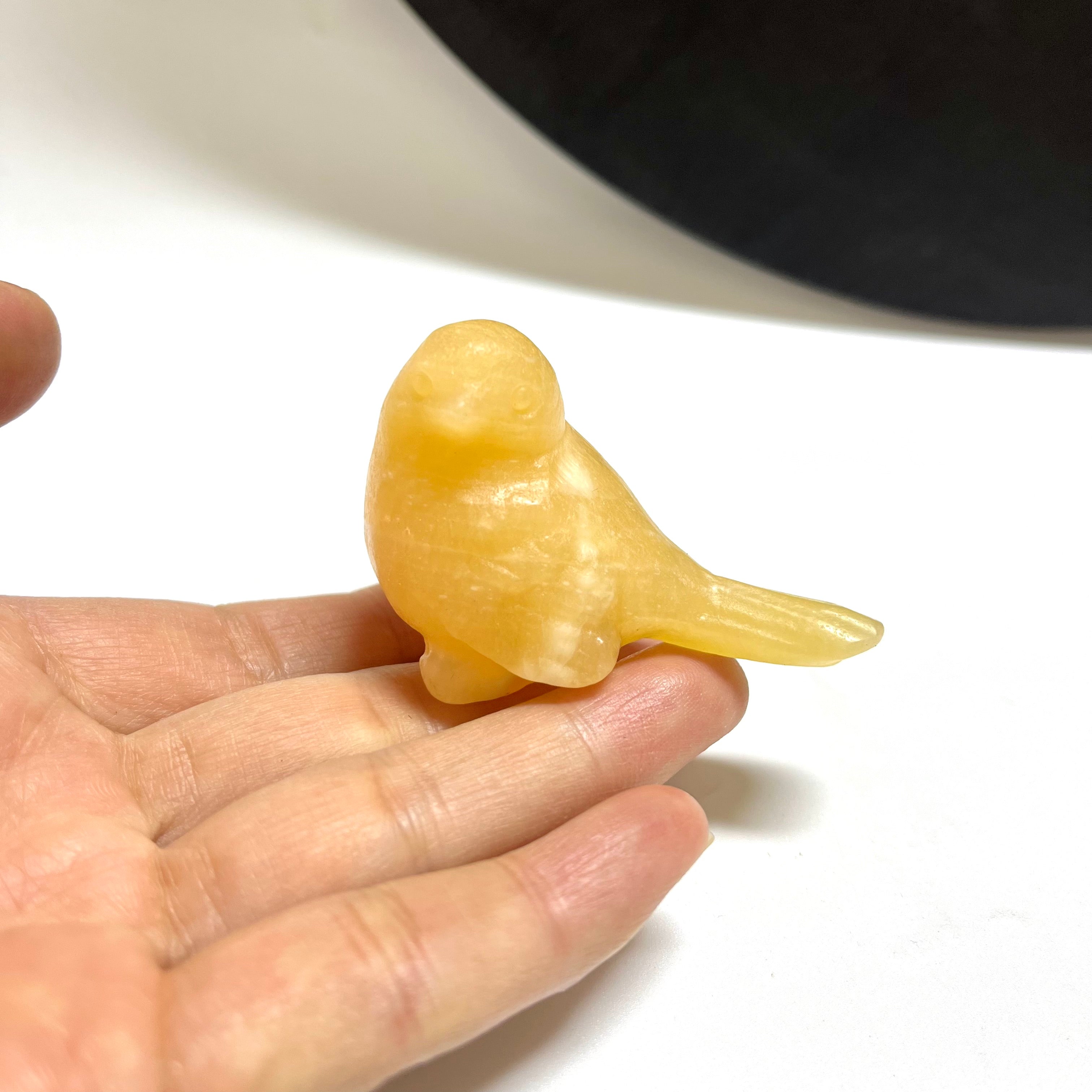 7CM Natural Stone Bird Carving