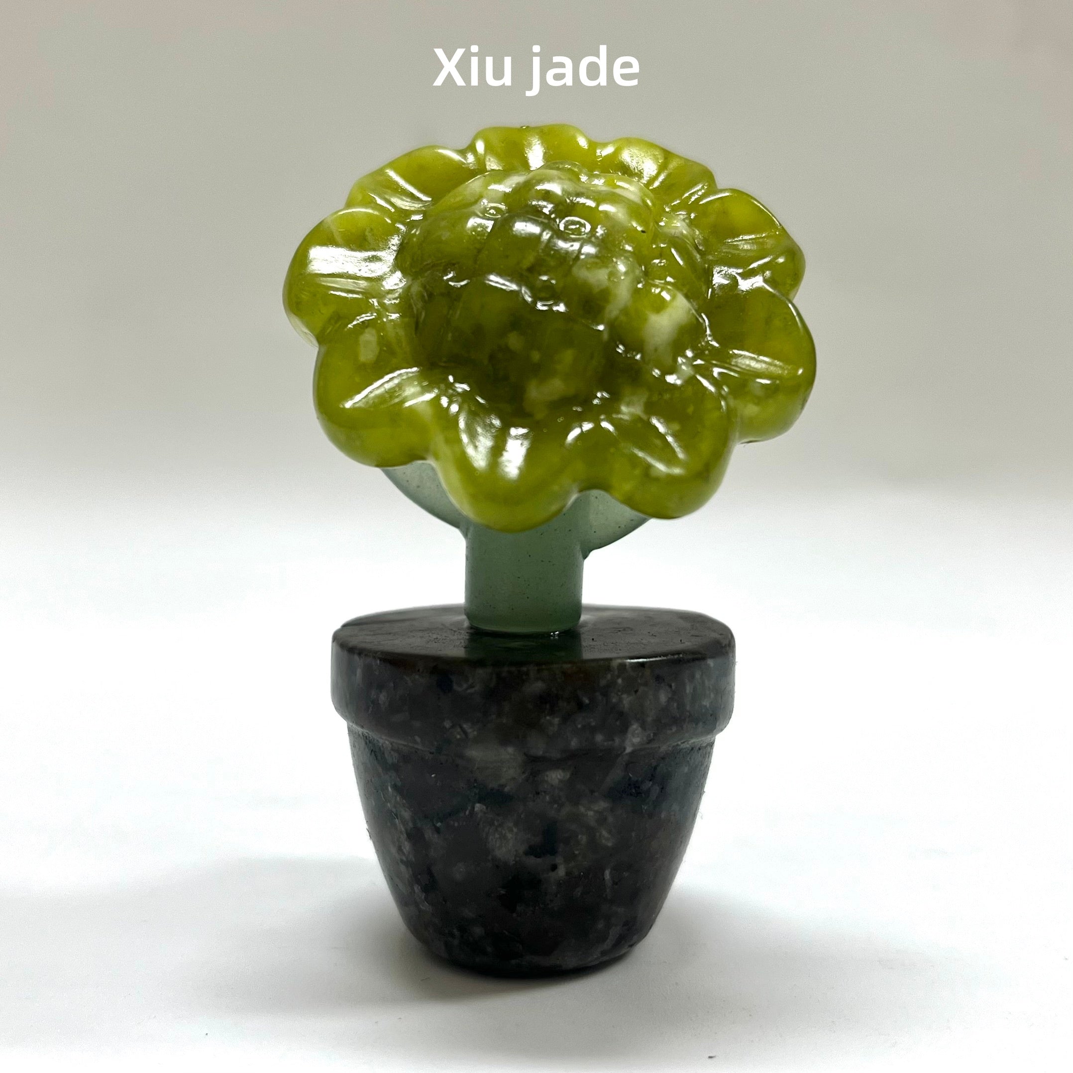 7CM Natural Stone Sunflower Carving