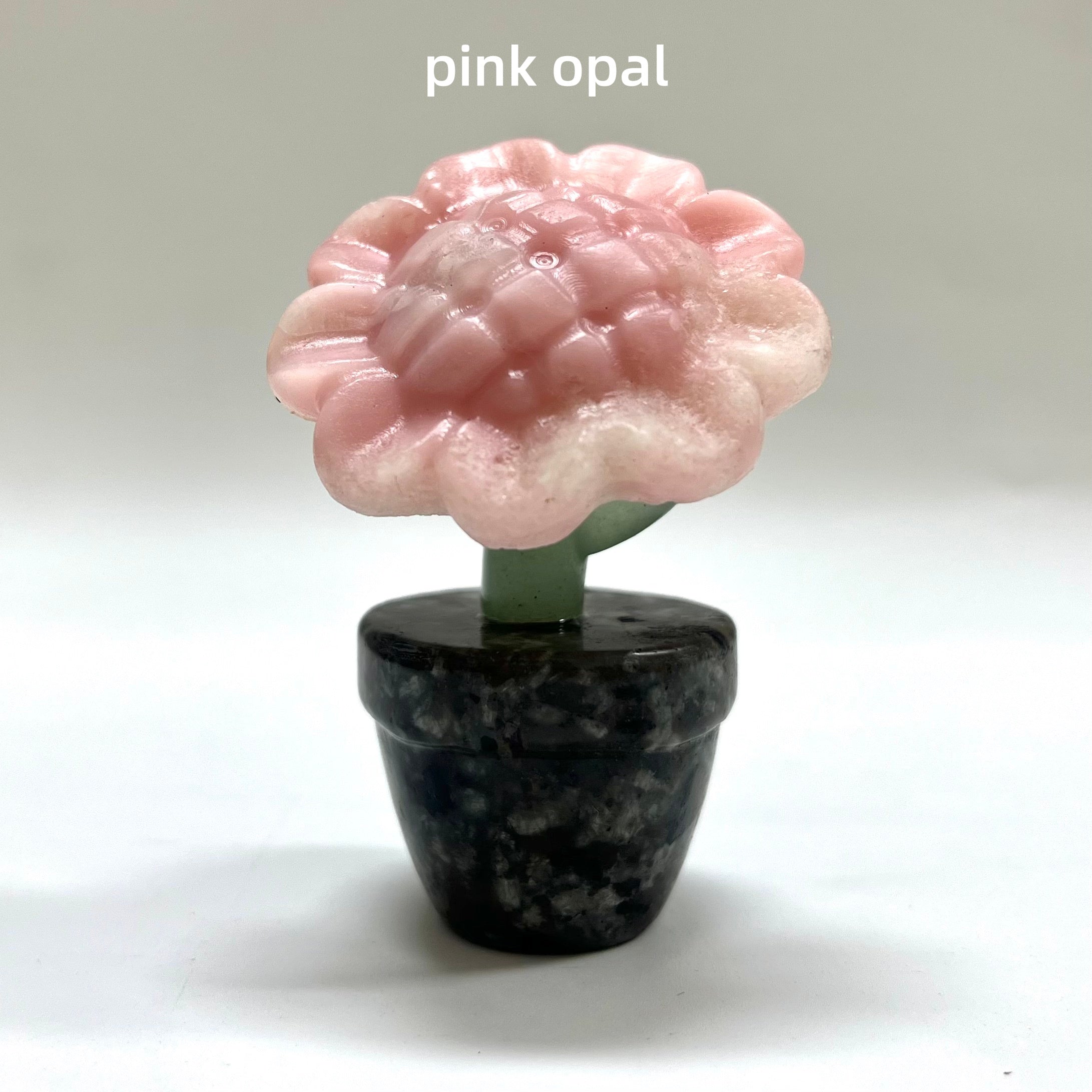 7CM Natural Stone Sunflower Carving