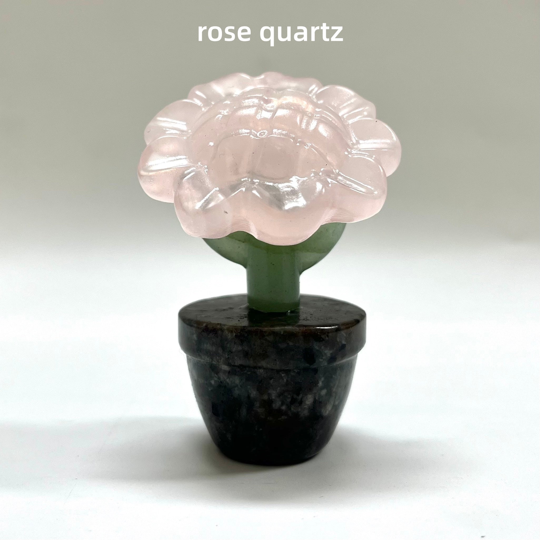 7CM Natural Stone Sunflower Carving