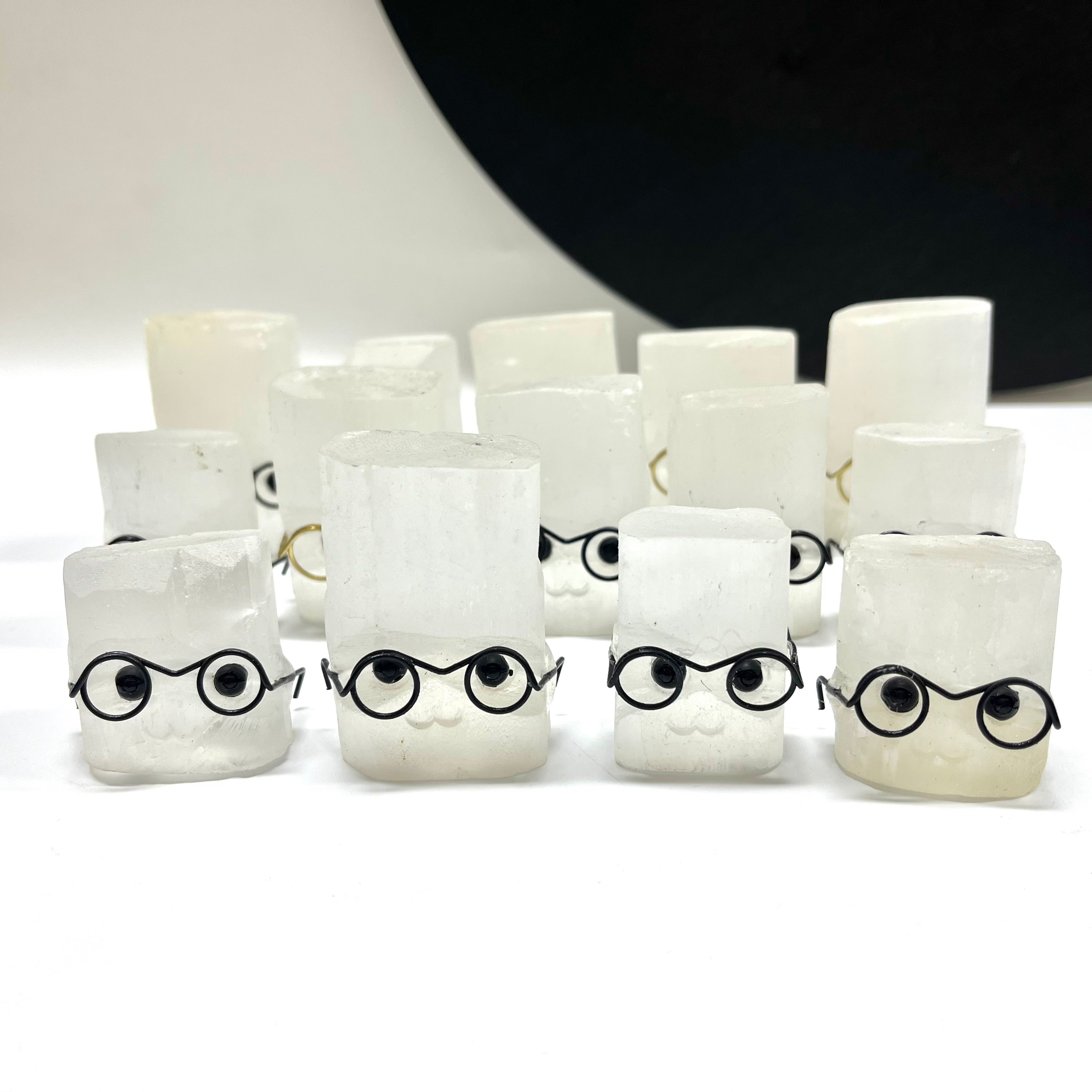 Natural Selenite Baby Groot Pet Rocks