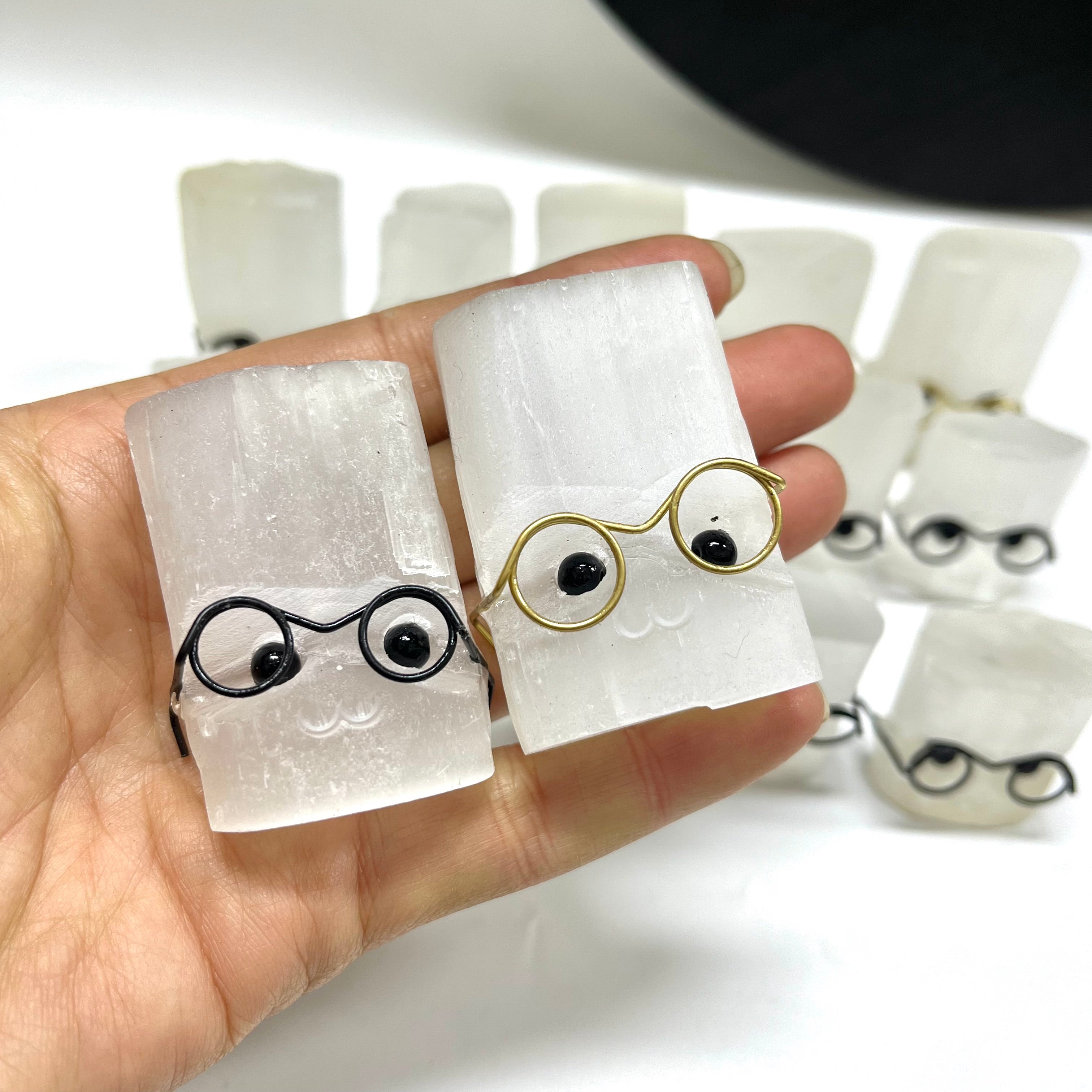 Natural Selenite Baby Groot Pet Rocks