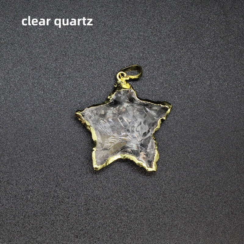 Raw Cut Moon Star Sword Heart Pendant Necklace Wholesale