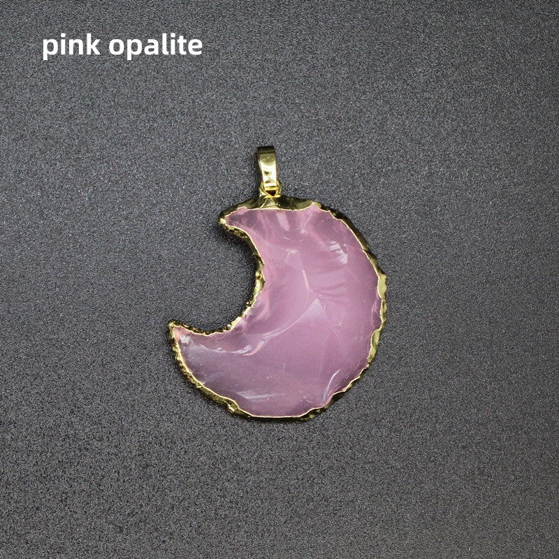 Raw Cut Moon Star Sword Heart Pendant Necklace Wholesale