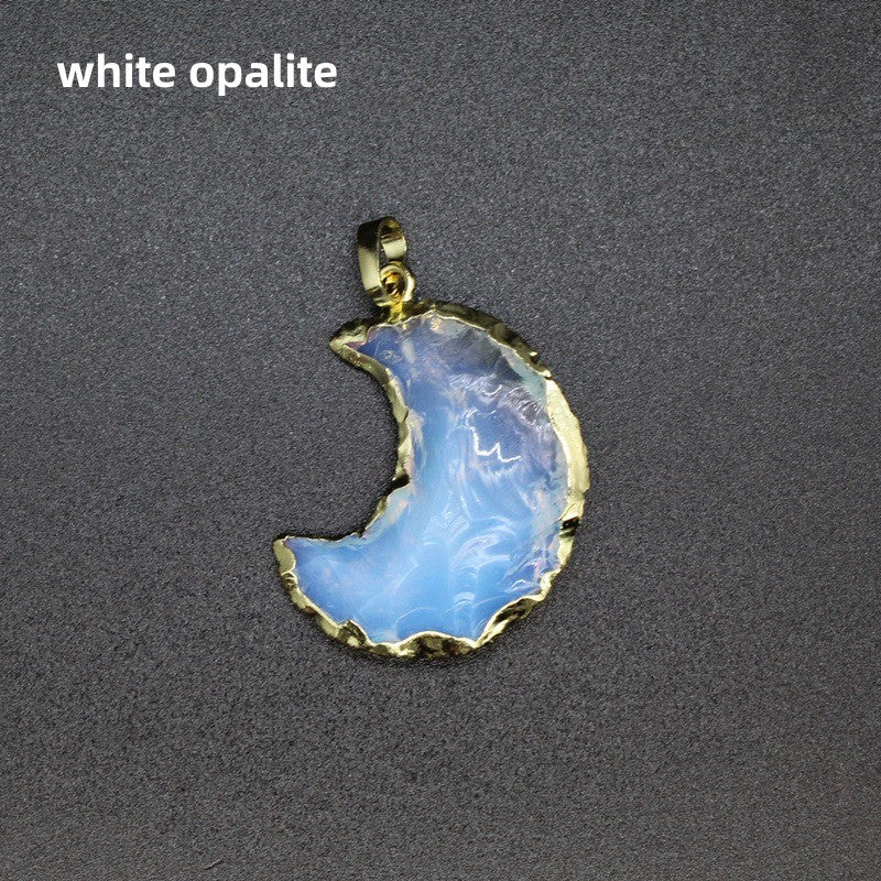 Raw Cut Moon Star Sword Heart Pendant Necklace Wholesale