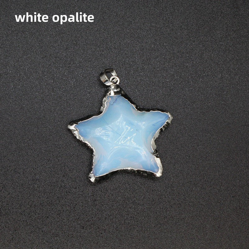 Raw Cut Moon Star Sword Heart Pendant Necklace Wholesale