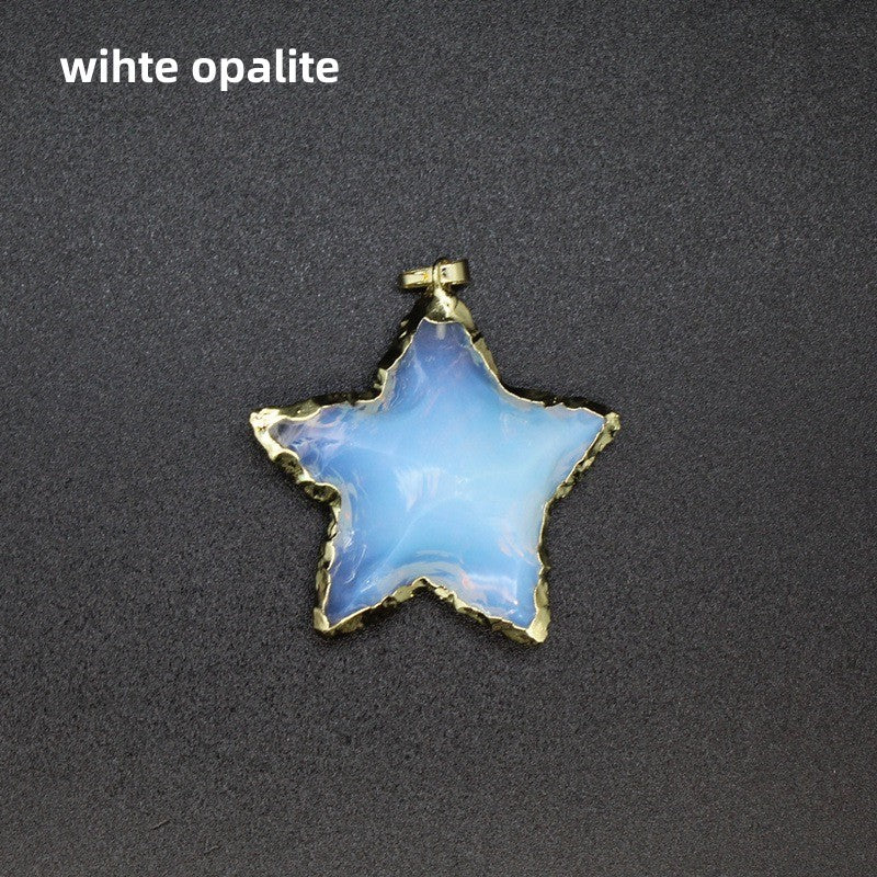 Raw Cut Moon Star Sword Heart Pendant Necklace Wholesale