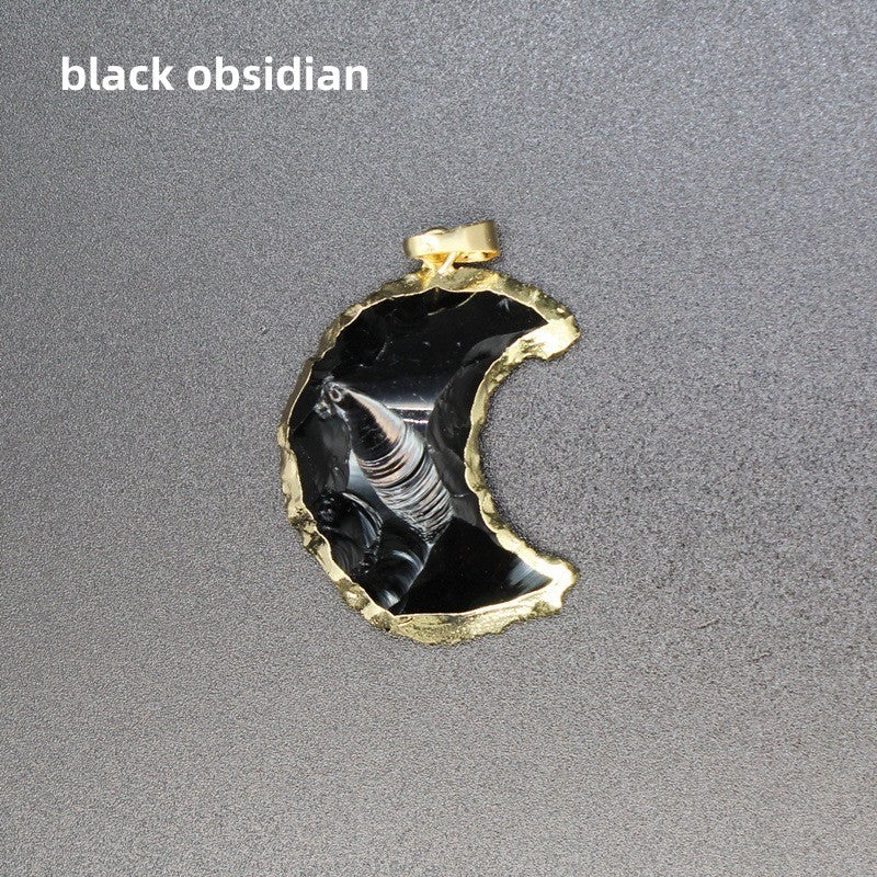 Raw Cut Moon Star Sword Heart Pendant Necklace Wholesale